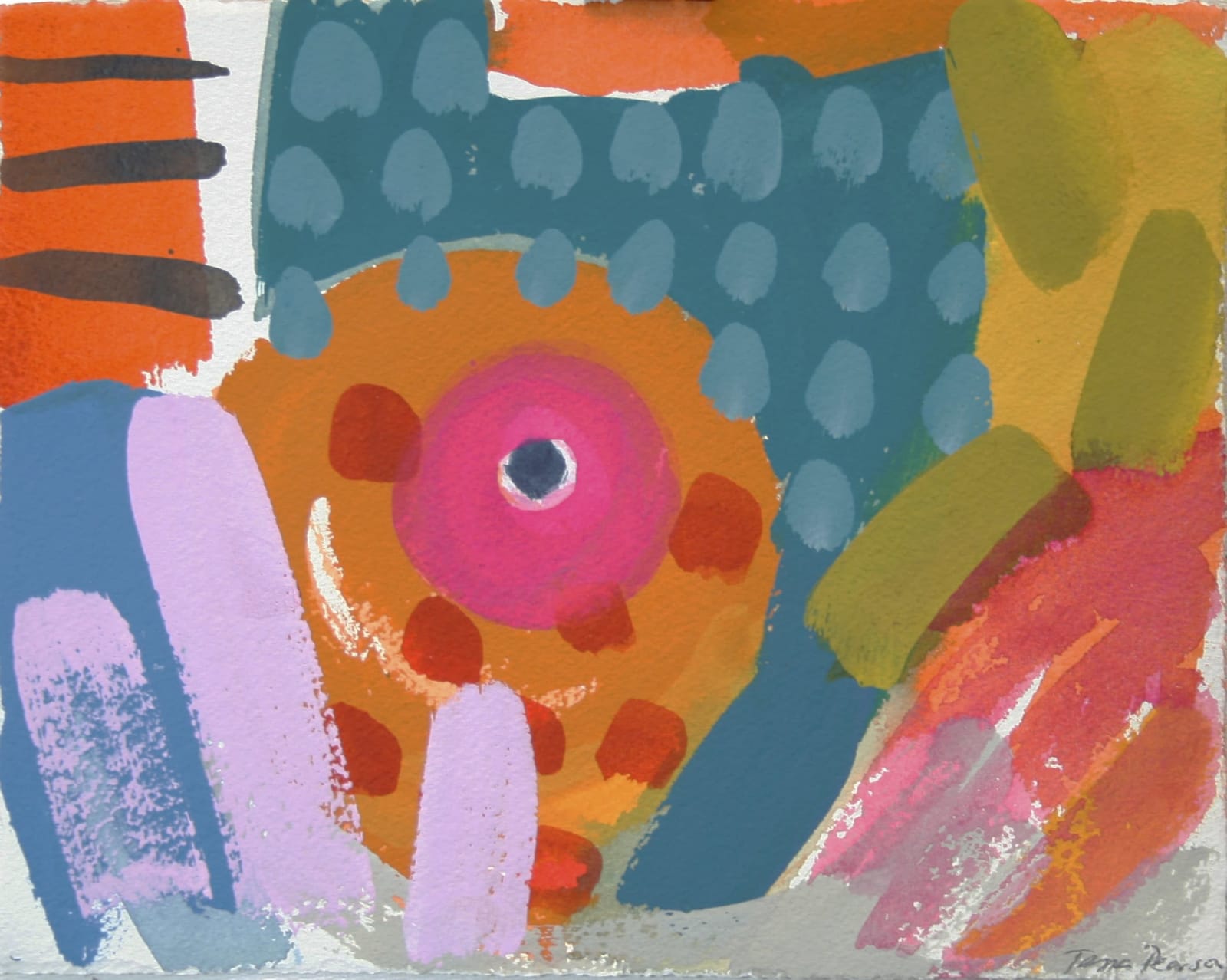 Tessa Pearson ARWS, No Time for Lunch (Teal)