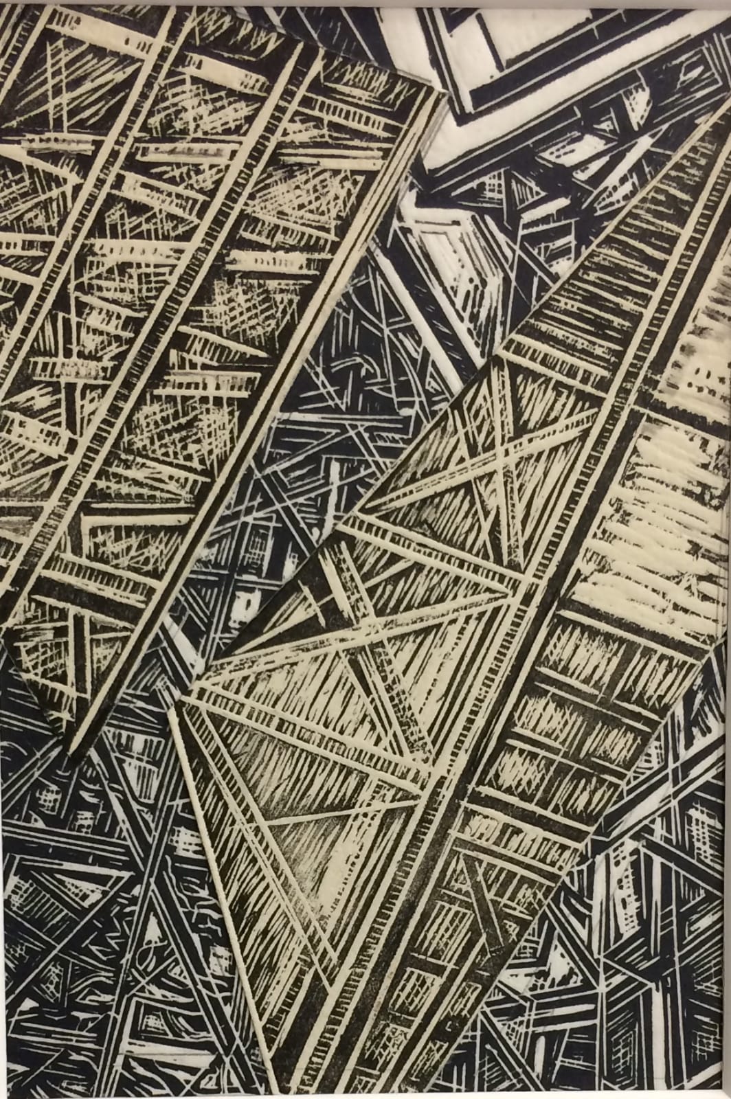 Jackie Newell RE, Fragments of Sydney Harbour Bridge 2