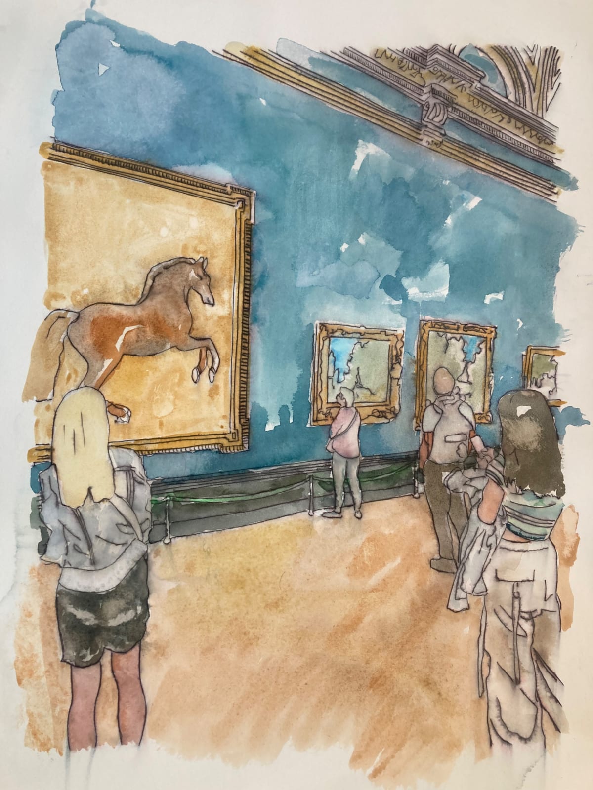 Thomas Plunkett PPRWS Hon. RE, Whistlejacket, National Gallery, London