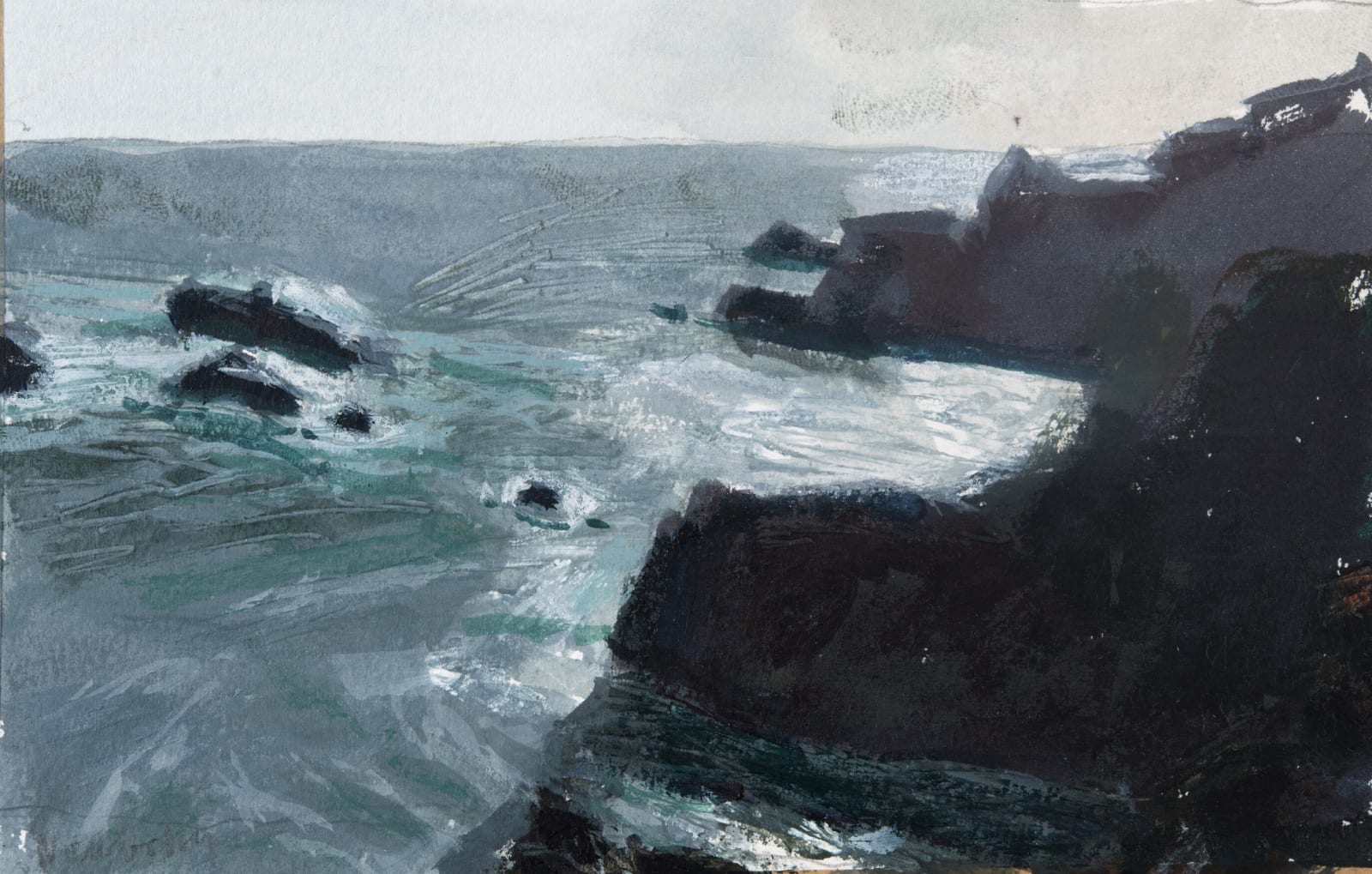 John Newberry RWS, Black Cliffs, La Palma