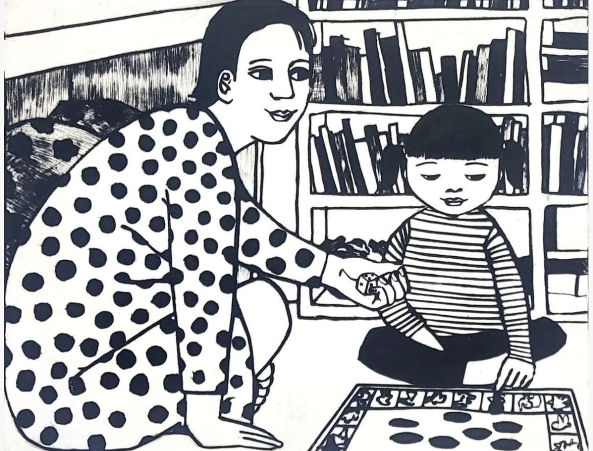 Anita Klein PPRE Hon. RWS, Playing with Maggie