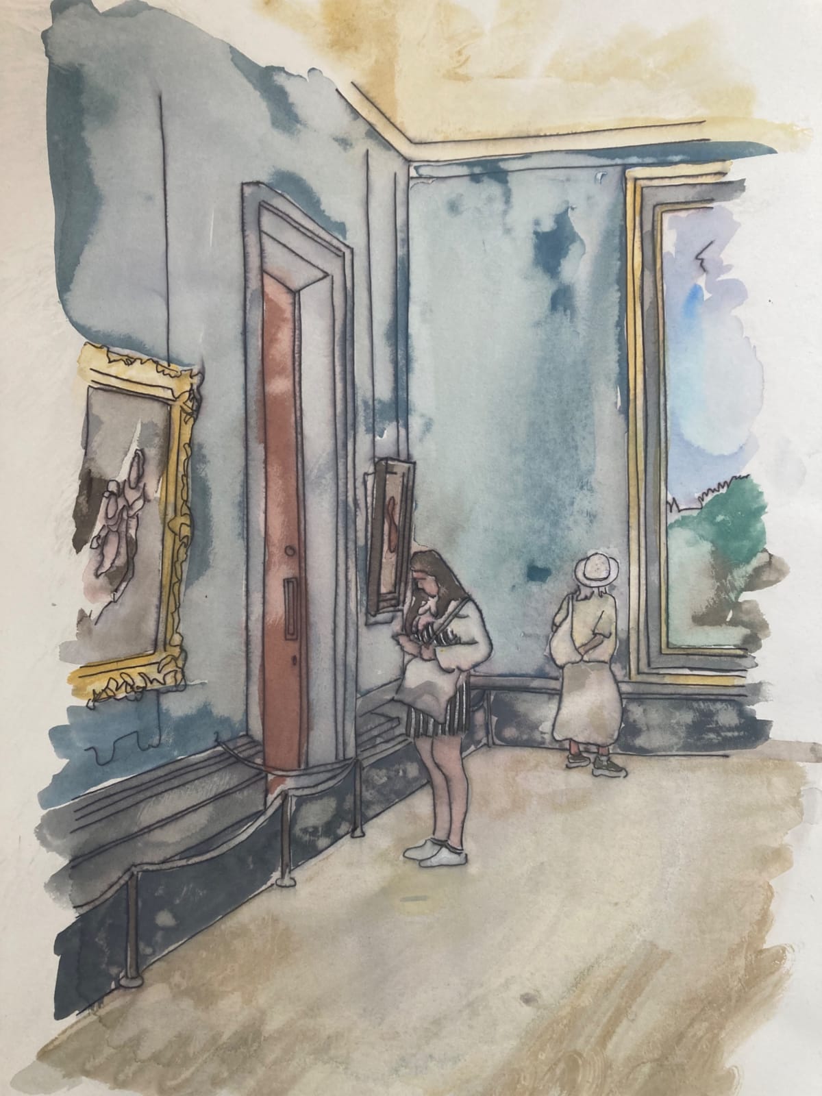 Thomas Plunkett PPRWS Hon. RE, National Gallery Interior IV