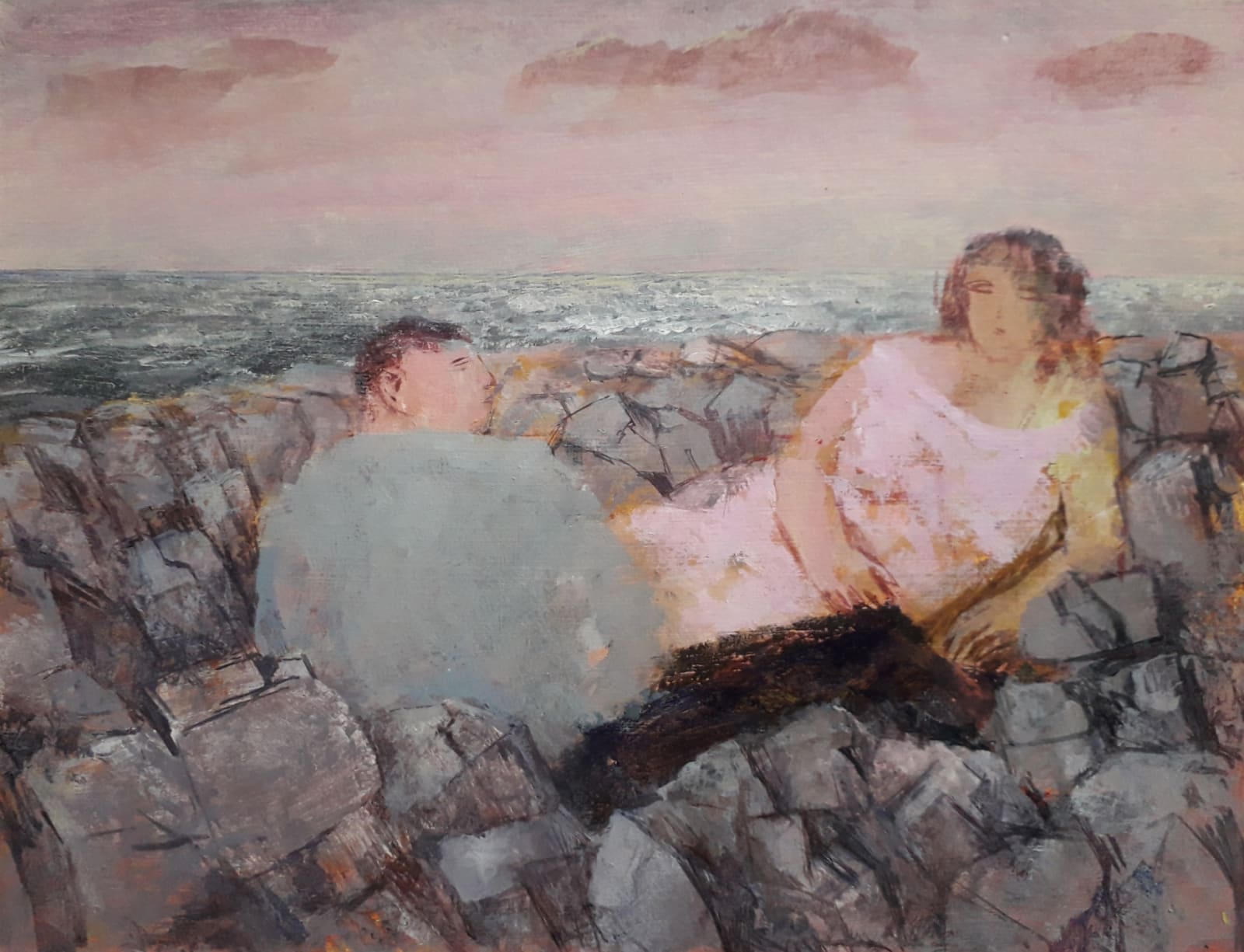 Richard Sorrell PPRWS Hon. RE, A Rocky Shore