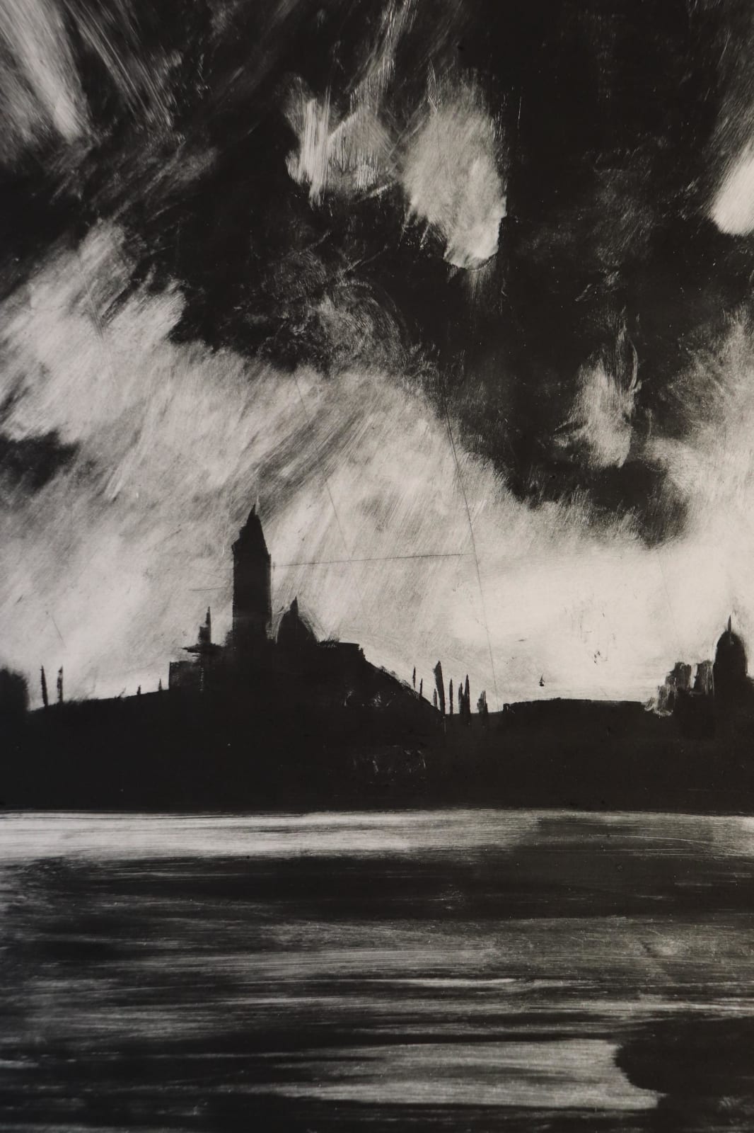 Jemma Gunning RE, Dusk on the Lagoon