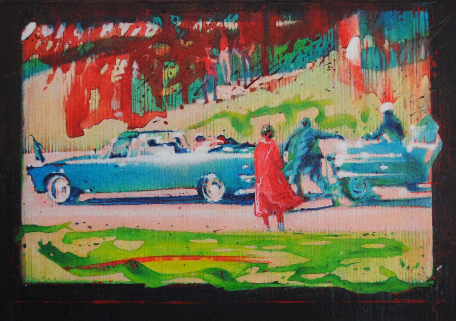 Denis Ryan RWS, Assassination in Dallas, November 1963