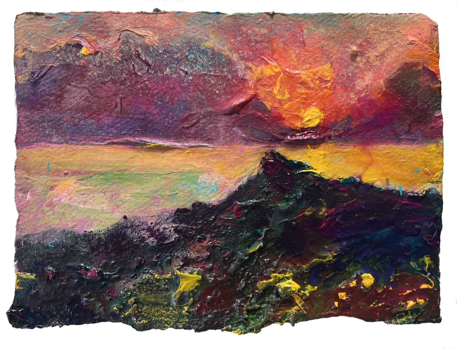 Frances Hatch RWS, Mortehoe Hallelujahs. Woolacombe, Devon.