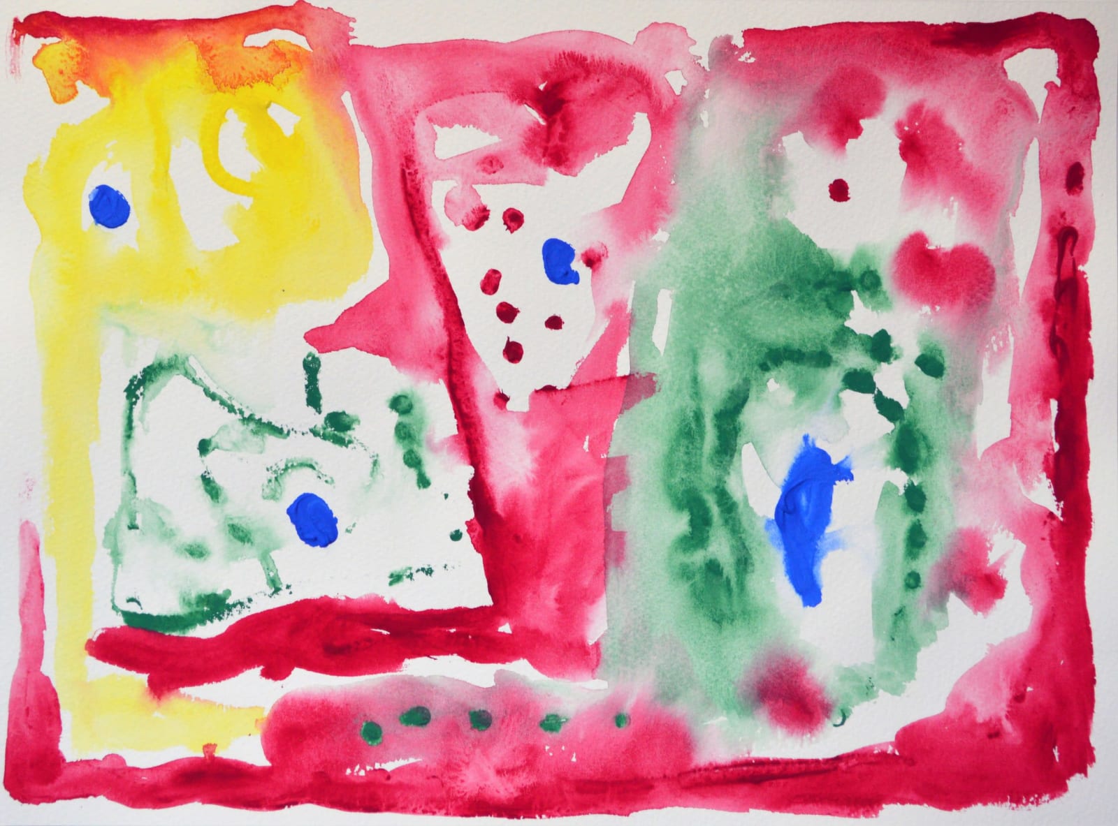 James Faure Walker RWS, Pink, Yellow, January 27, 2021, No.2