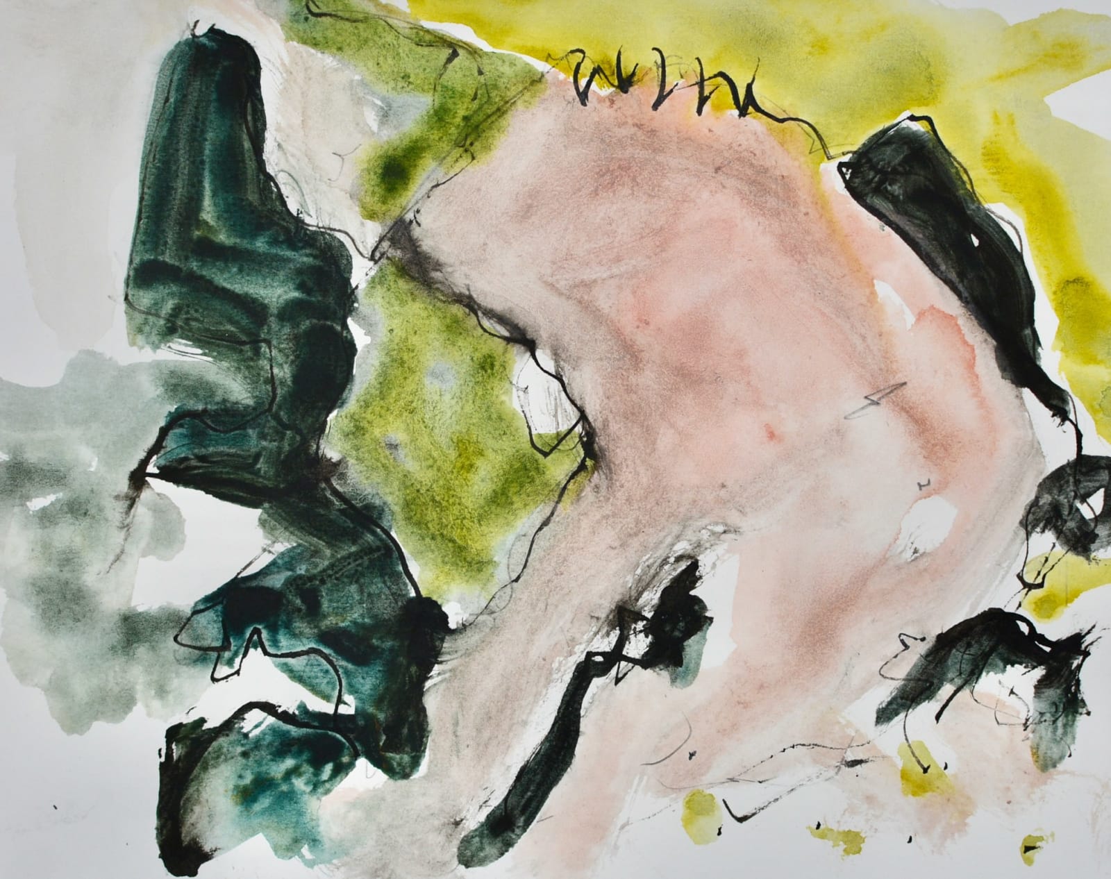 Jim Hunter RWS, A Walk From The Studio (Round Down)