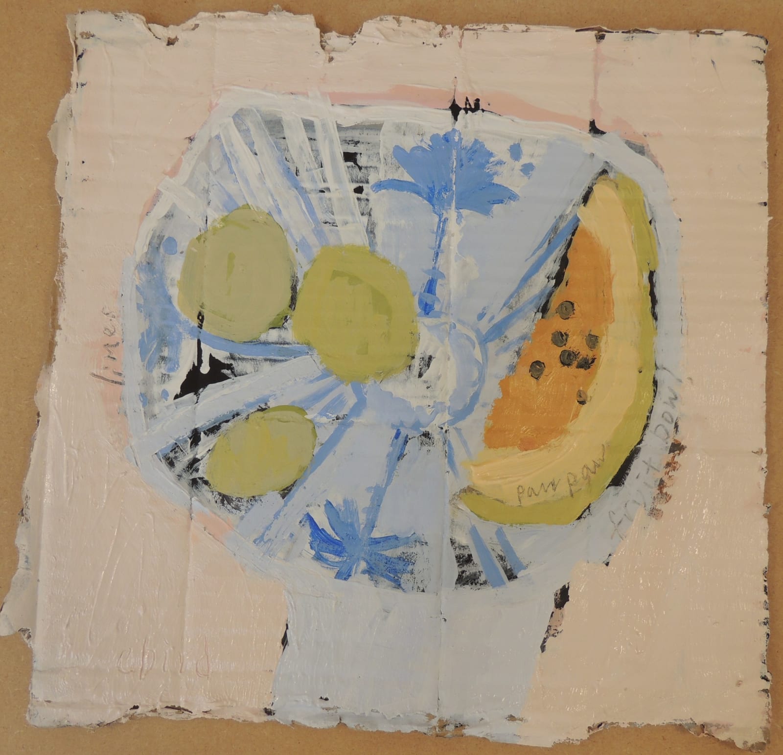 Christie Bird RWS, Fruit Bowl and Paw Paw