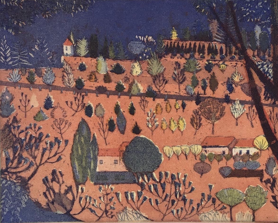 Karen Keogh RE, The windmill on the hill