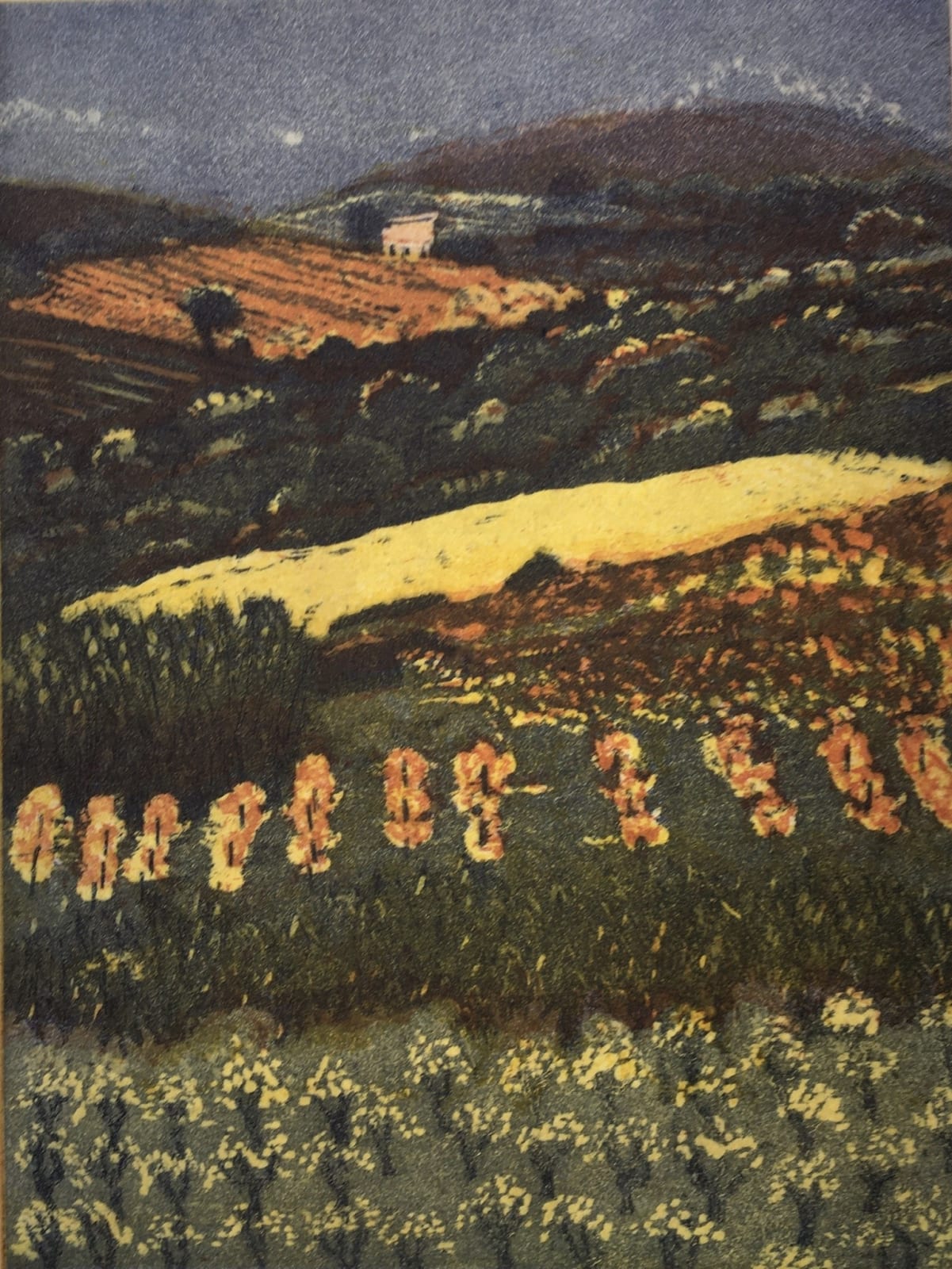 Karen Keogh RE, Autumn Vineyard