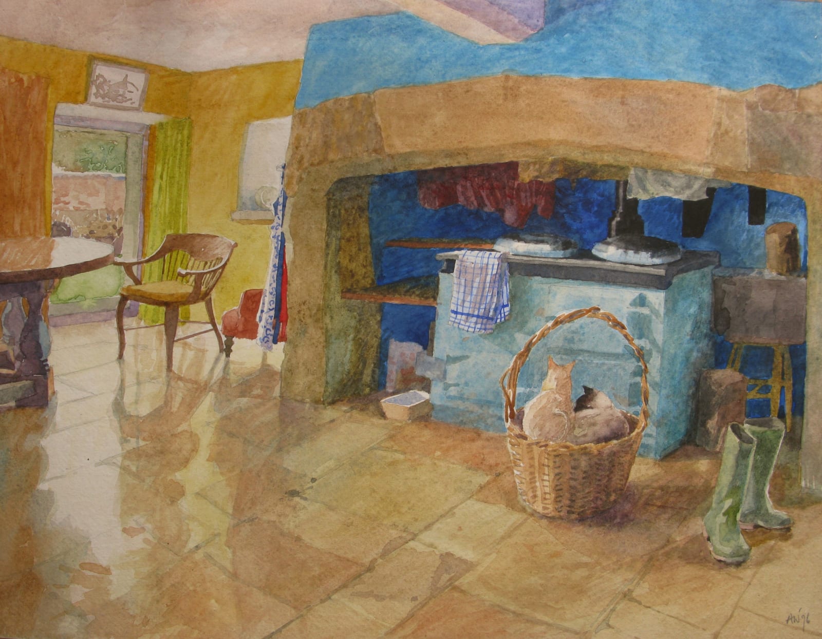 Annie Williams RWS RE, Interior at Friggs Mill