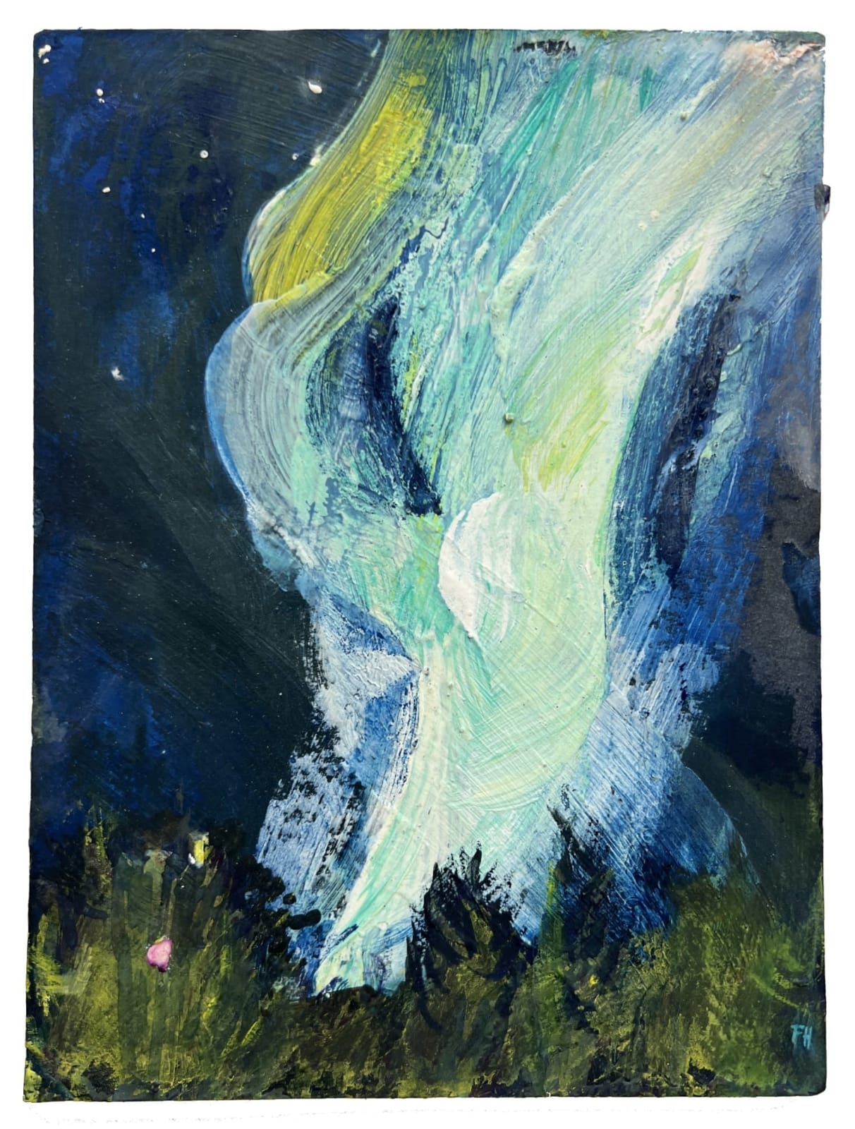 Frances Hatch RWS, Northern Lights Above Toften, Alta Fjord
