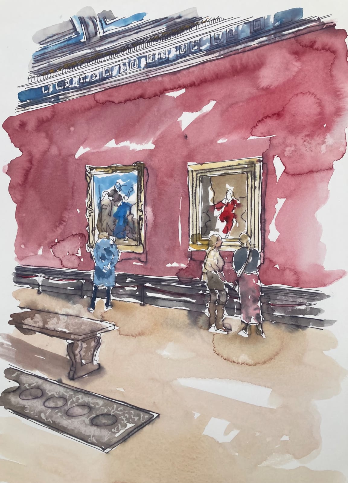 Thomas Plunkett PPRWS Hon. RE, National Gallery Interior II