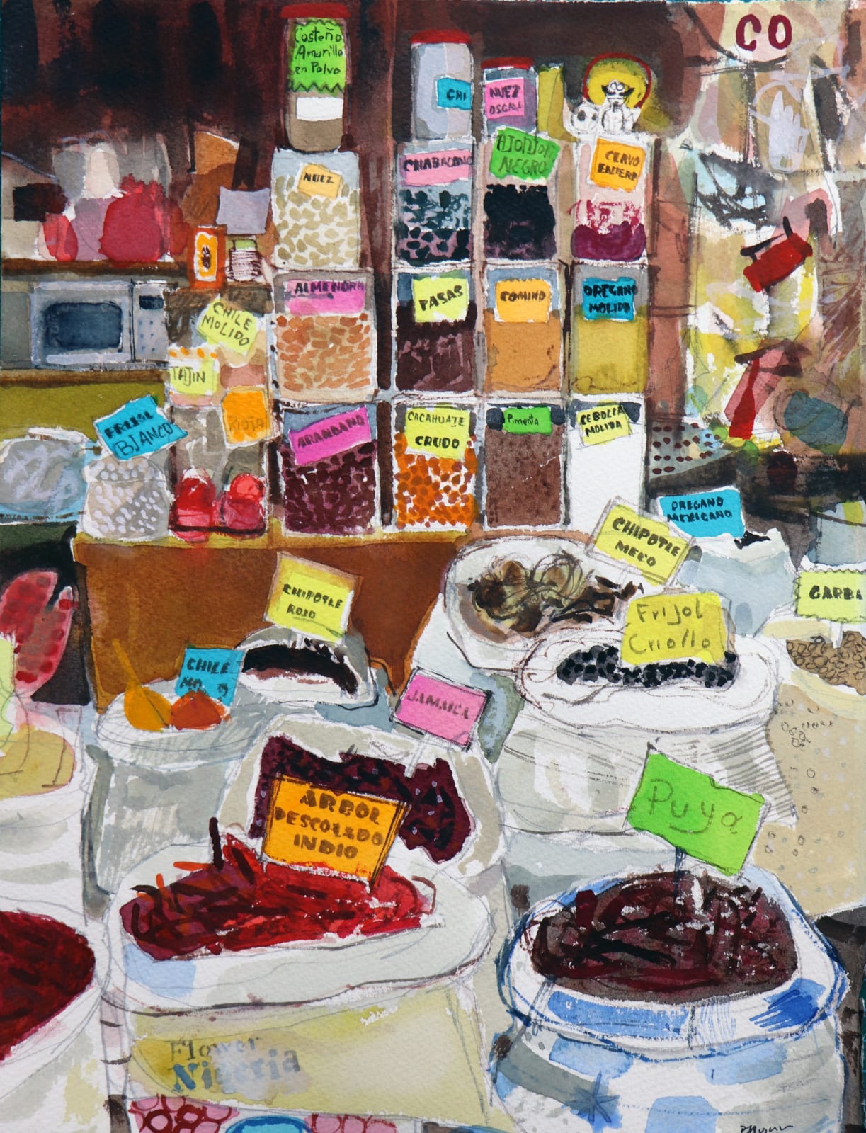 Peter Quinn RWS, Mexican Spices