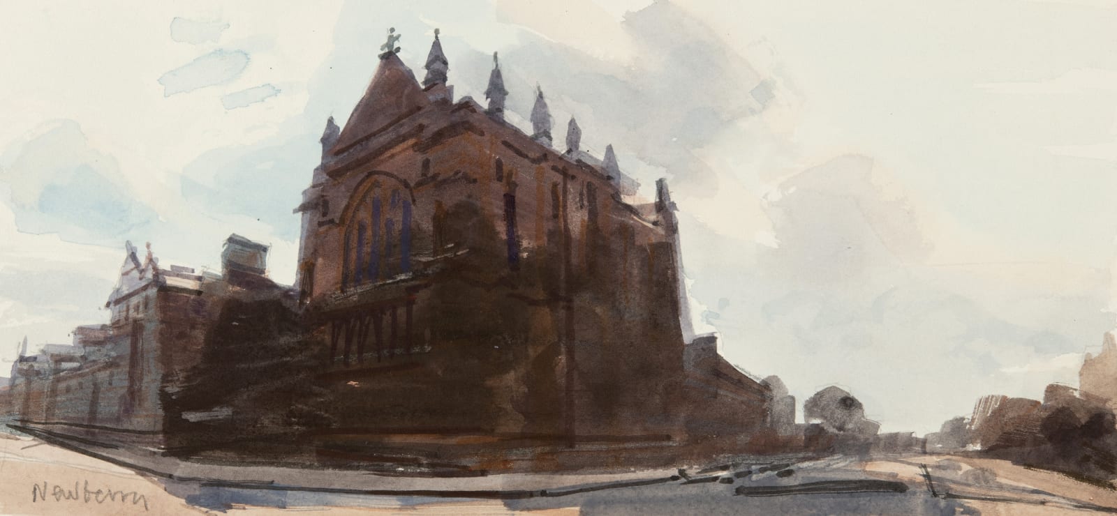 John Newberry RWS , Keble College Chapel, Oxford