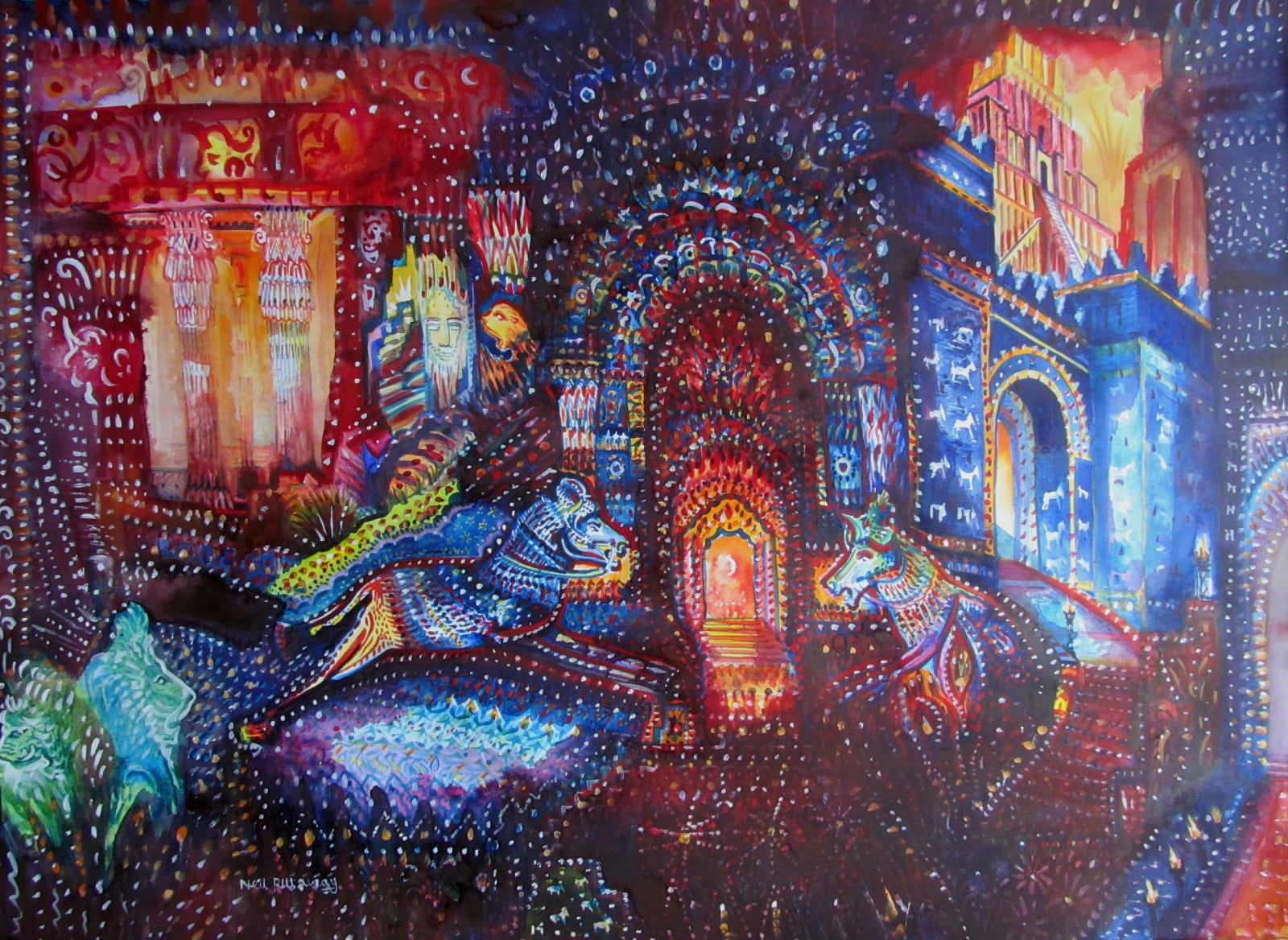 Neil Pittaway RWS RE, A Dream of Babylon