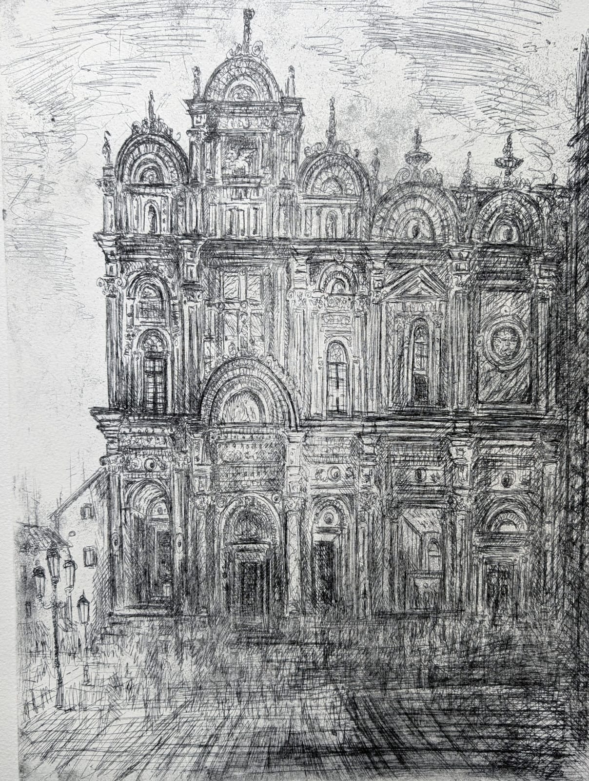 Neil Pittaway RWS RE, Scuola Grande di San Marco, Venice Hospital