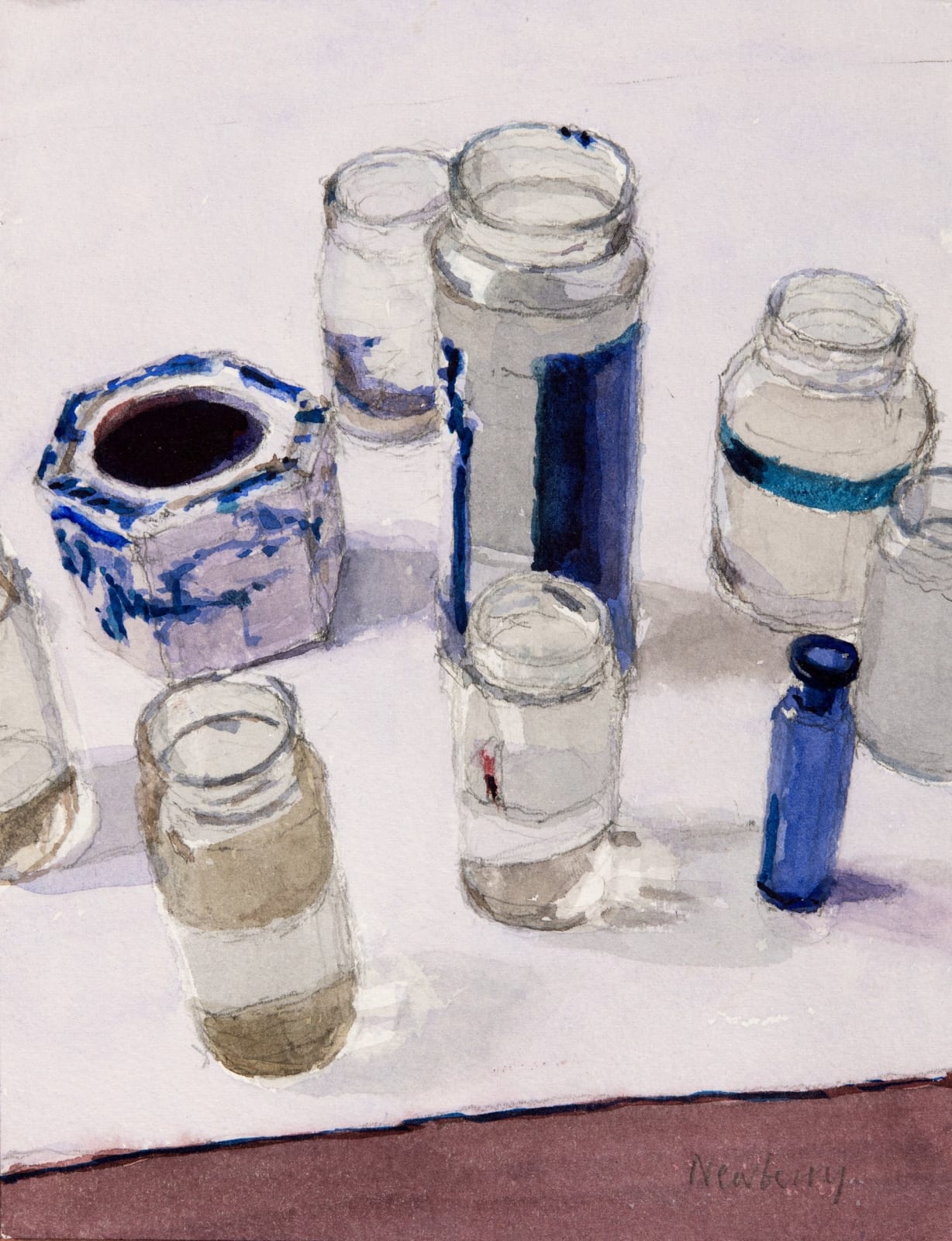 John Newberry RWS, Nine Bottles