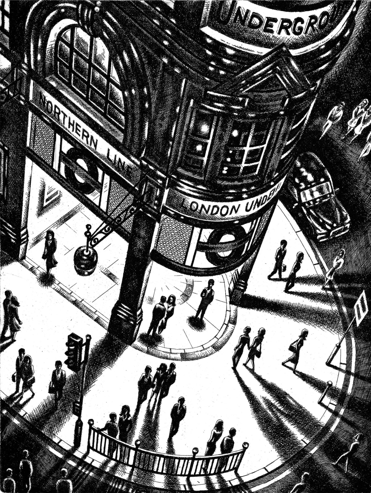 John Duffin RWS RE, Tube Shadows