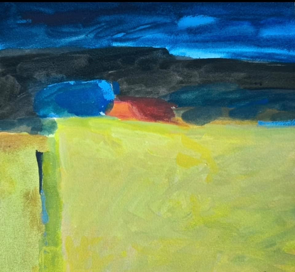 Salliann Putman RWS, Across the Yellow Field