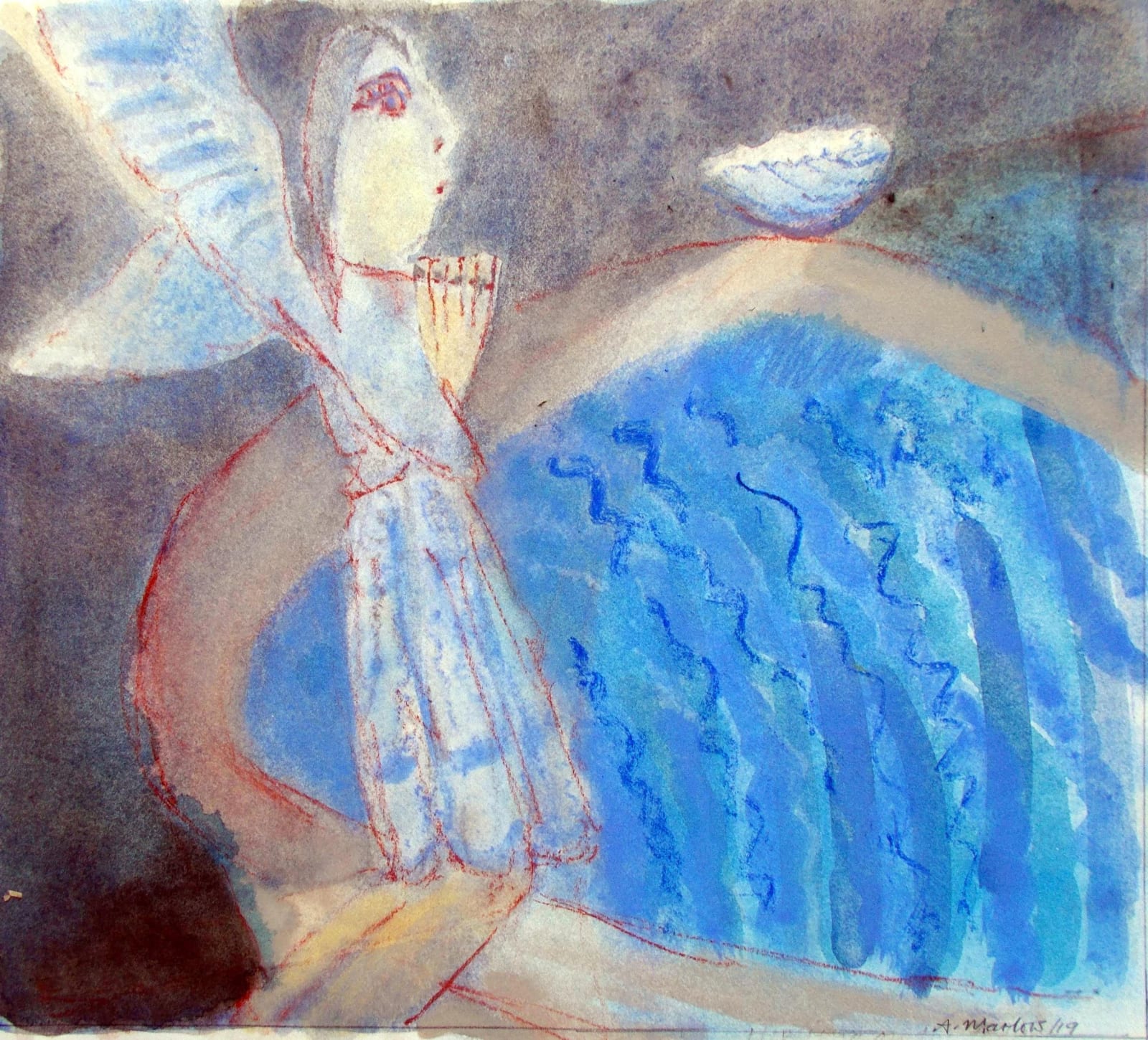 Anne Marlow RWS, On the Edge