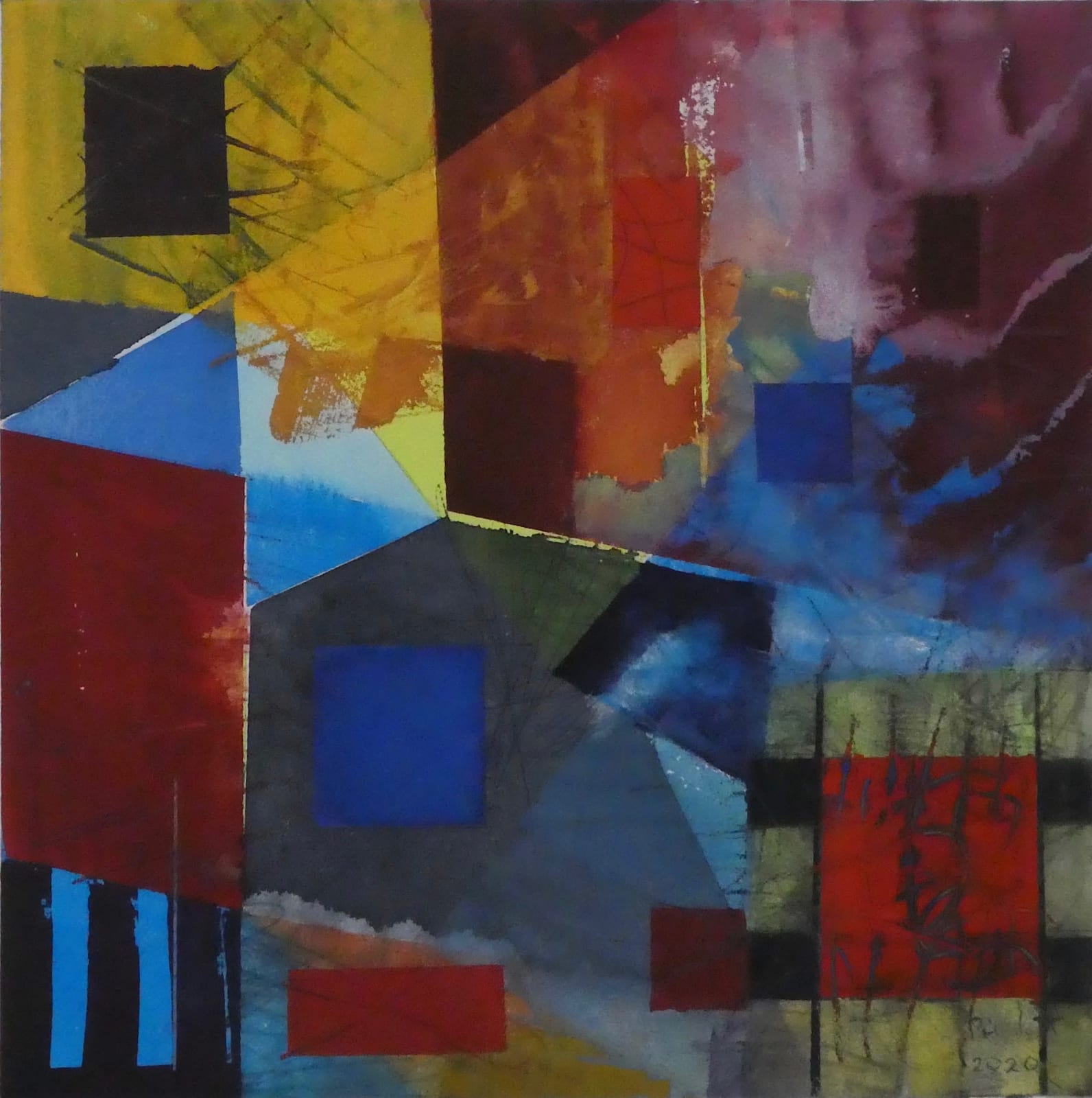 Geoffrey Pimlott Hon Ret RWS, Lockdown Blue