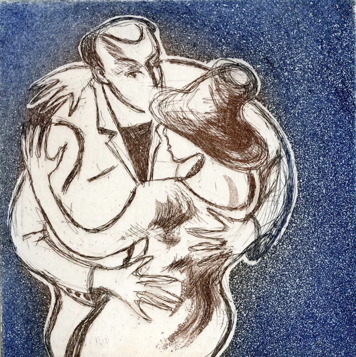 Julia Midgley RWS RE, Lets Dance