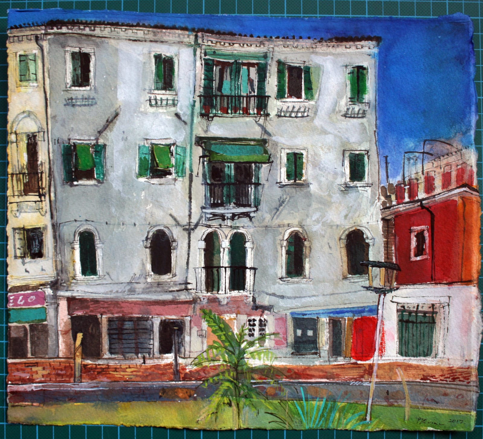 Peter Quinn RWS, A Garden in Dorsoduro, Venice