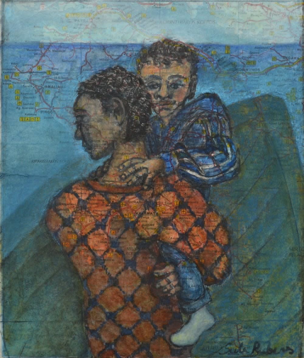 Sula Rubens RWS, Youth Carrying a Young Child
