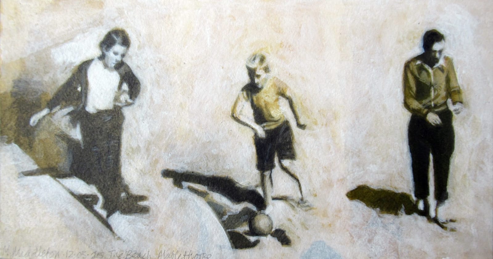 Michael Middleton RWS RE, The Beach Mablethorpe