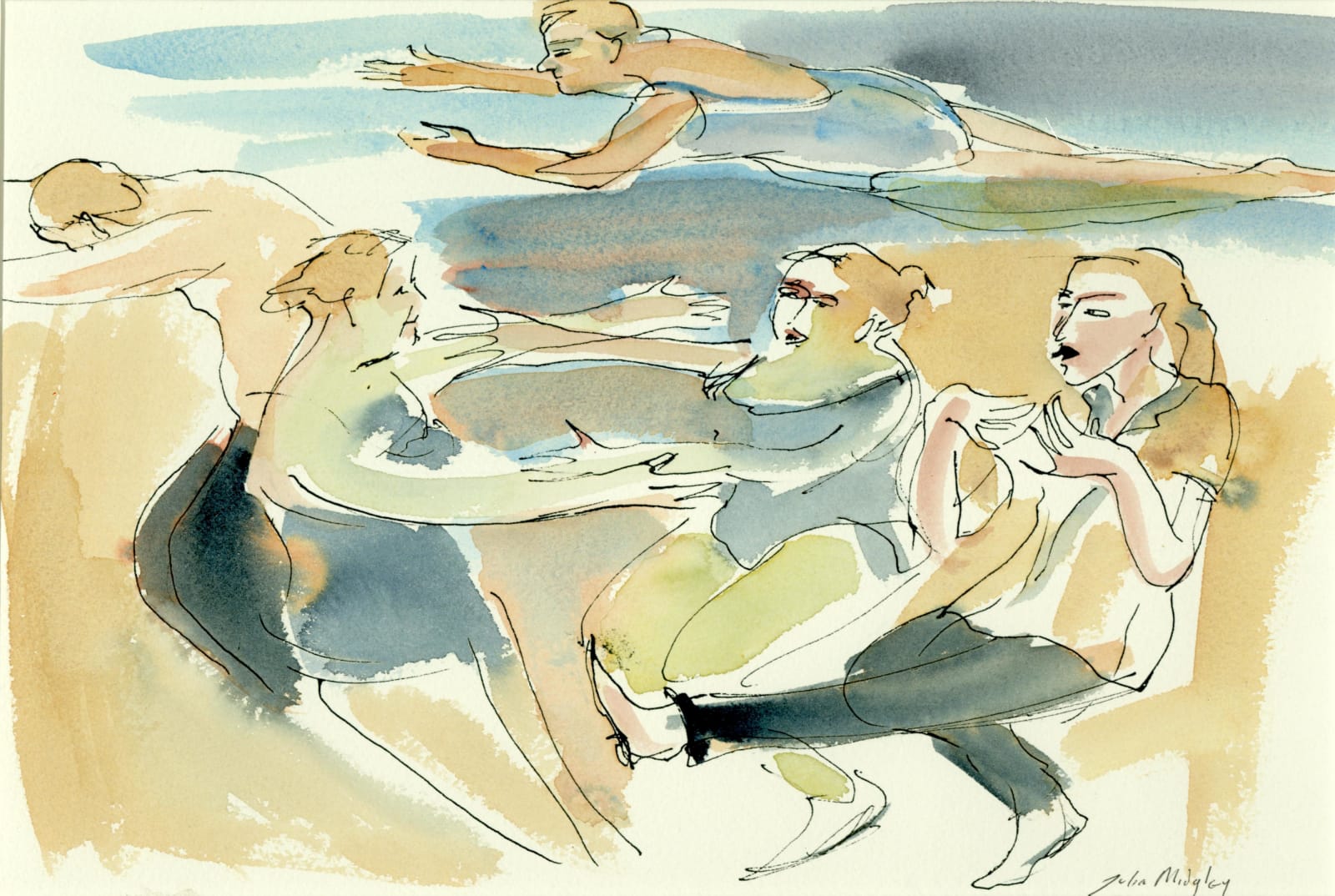 Julia Midgley RWS RE, Beach Fit