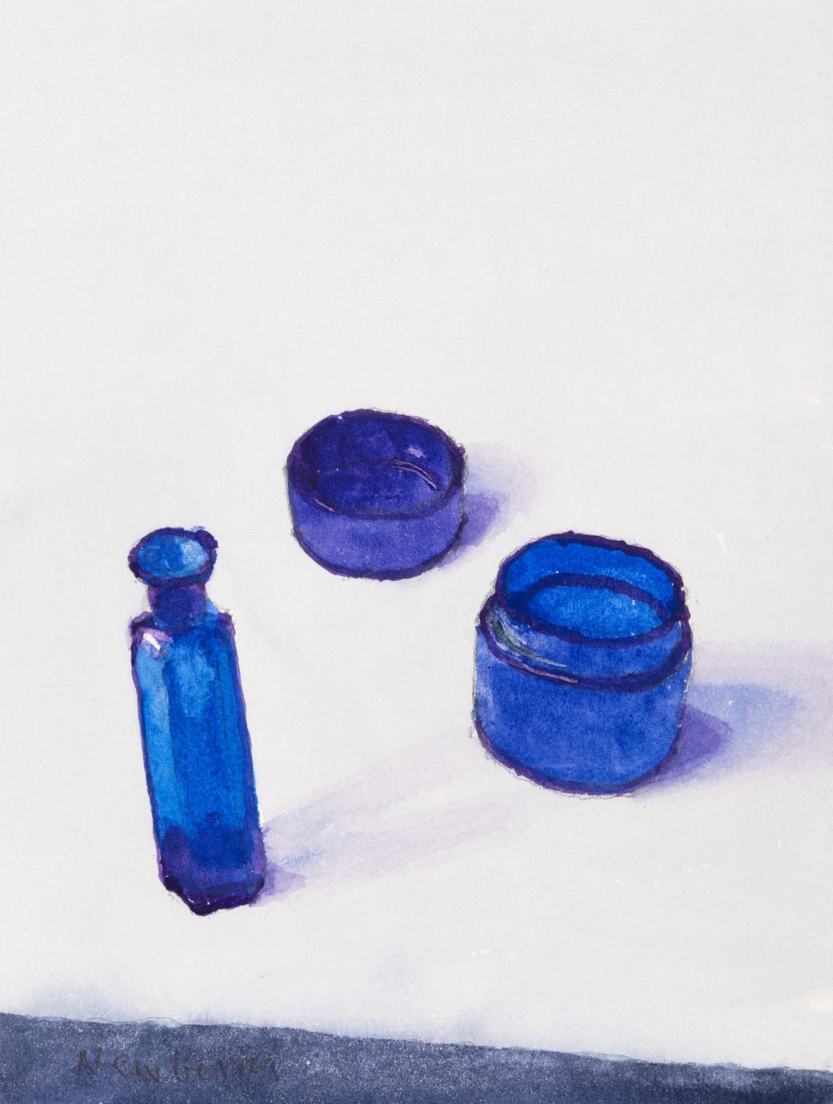 John Newberry RWS, Blue Glass
