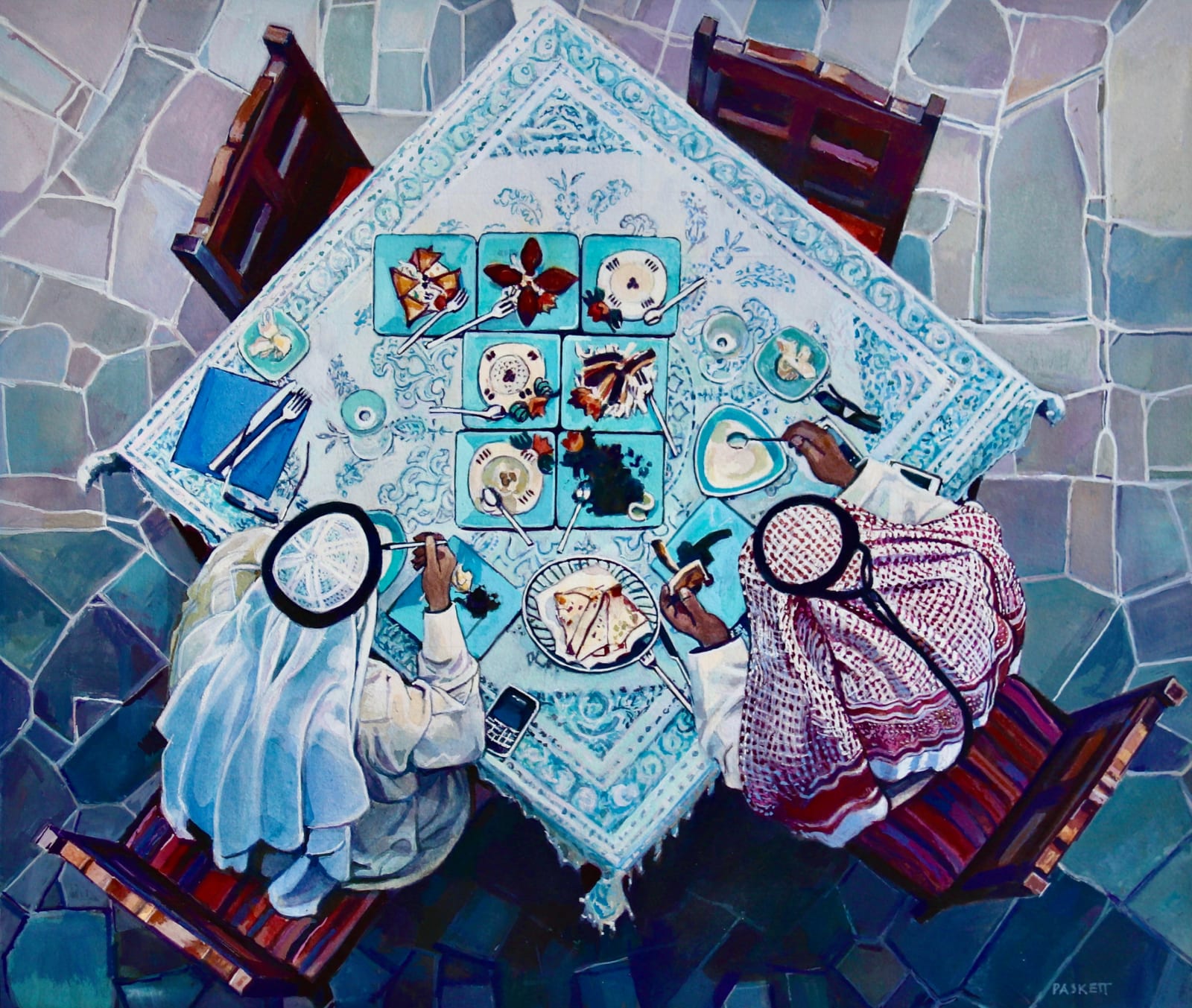 David Paskett PPRWS Hon. RE, A Square Meal, Dubai