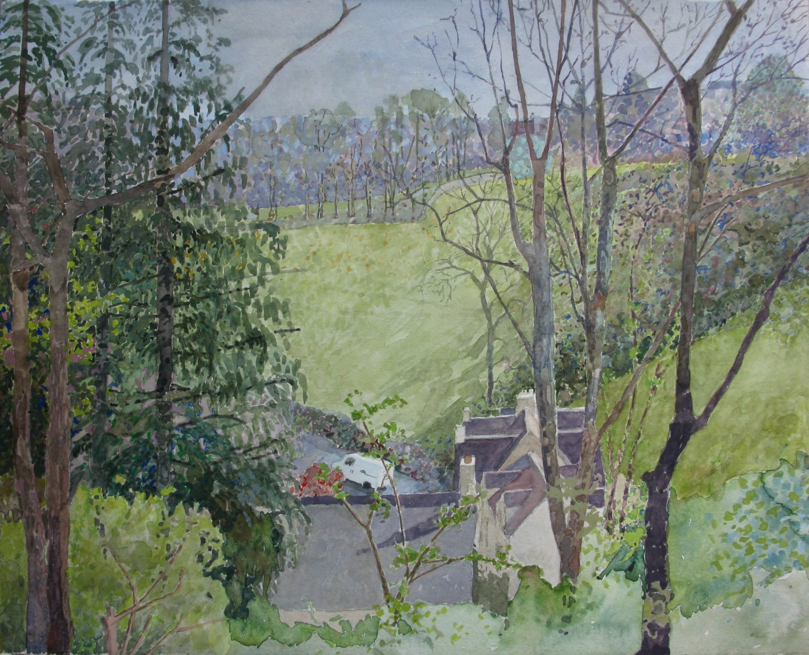 Annie Williams RWS RE, View from the Shed