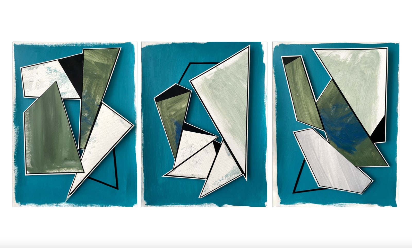 Lisa Traxler RWS, Form Ascending (triptych)