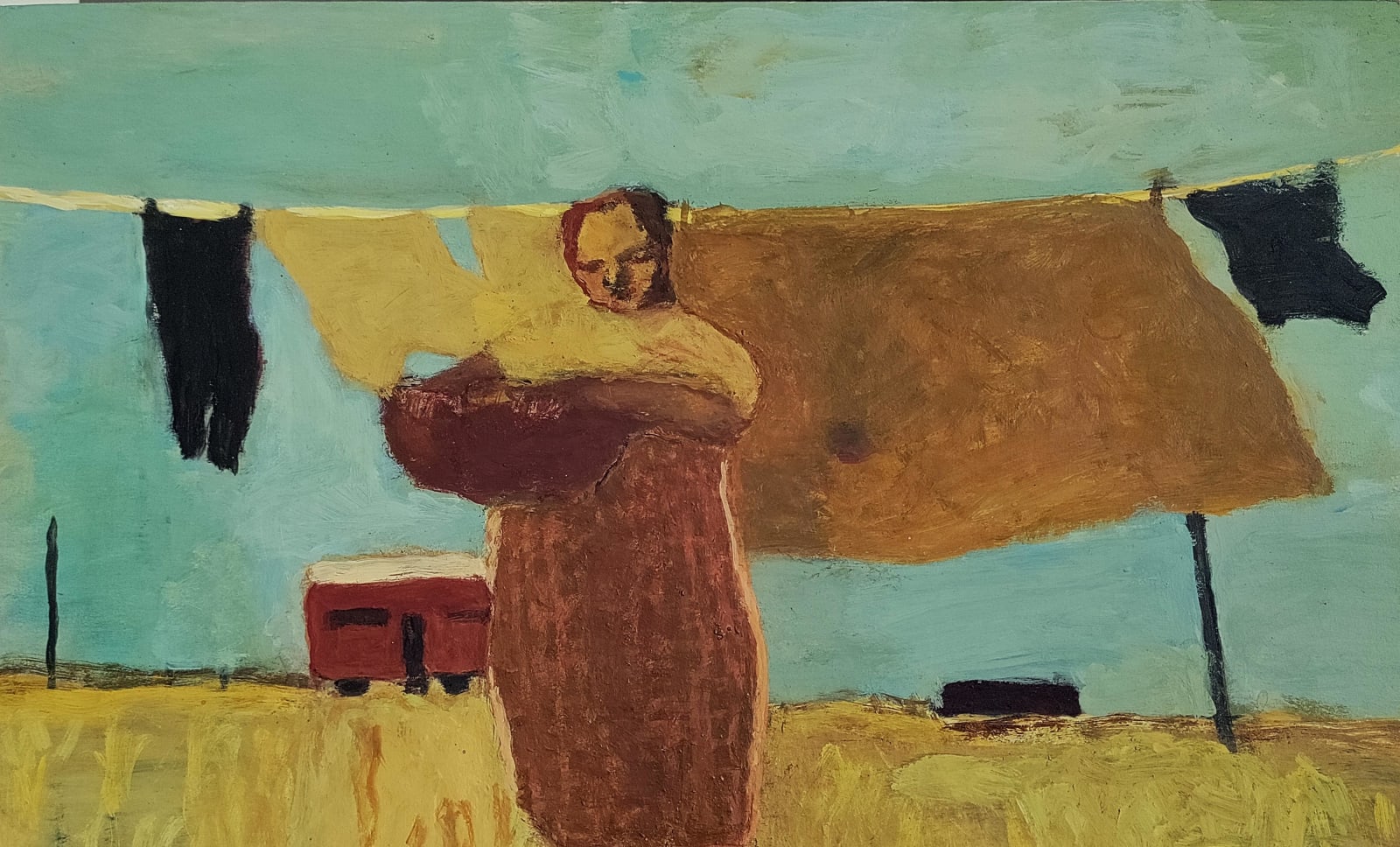 Bridget Moore RWS, Hanging Washing