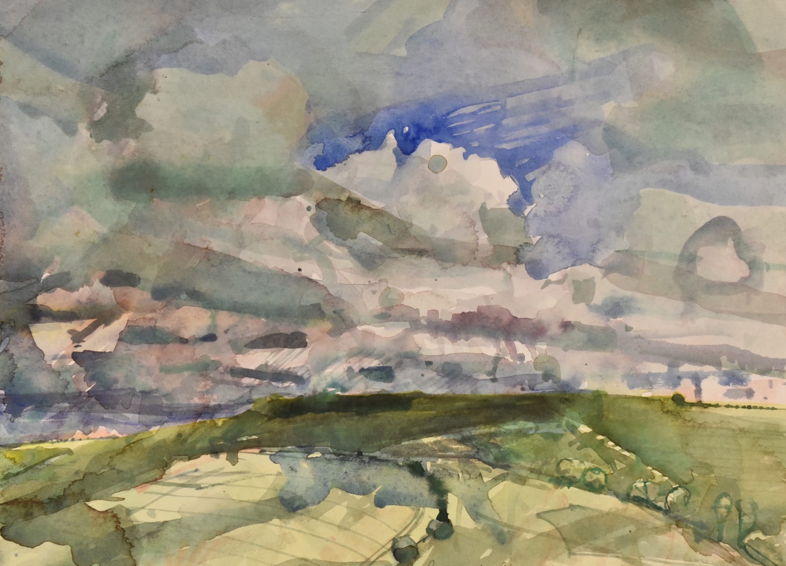 Richard Pikesley RWS, Blustery Day, Edge of Dartmoor