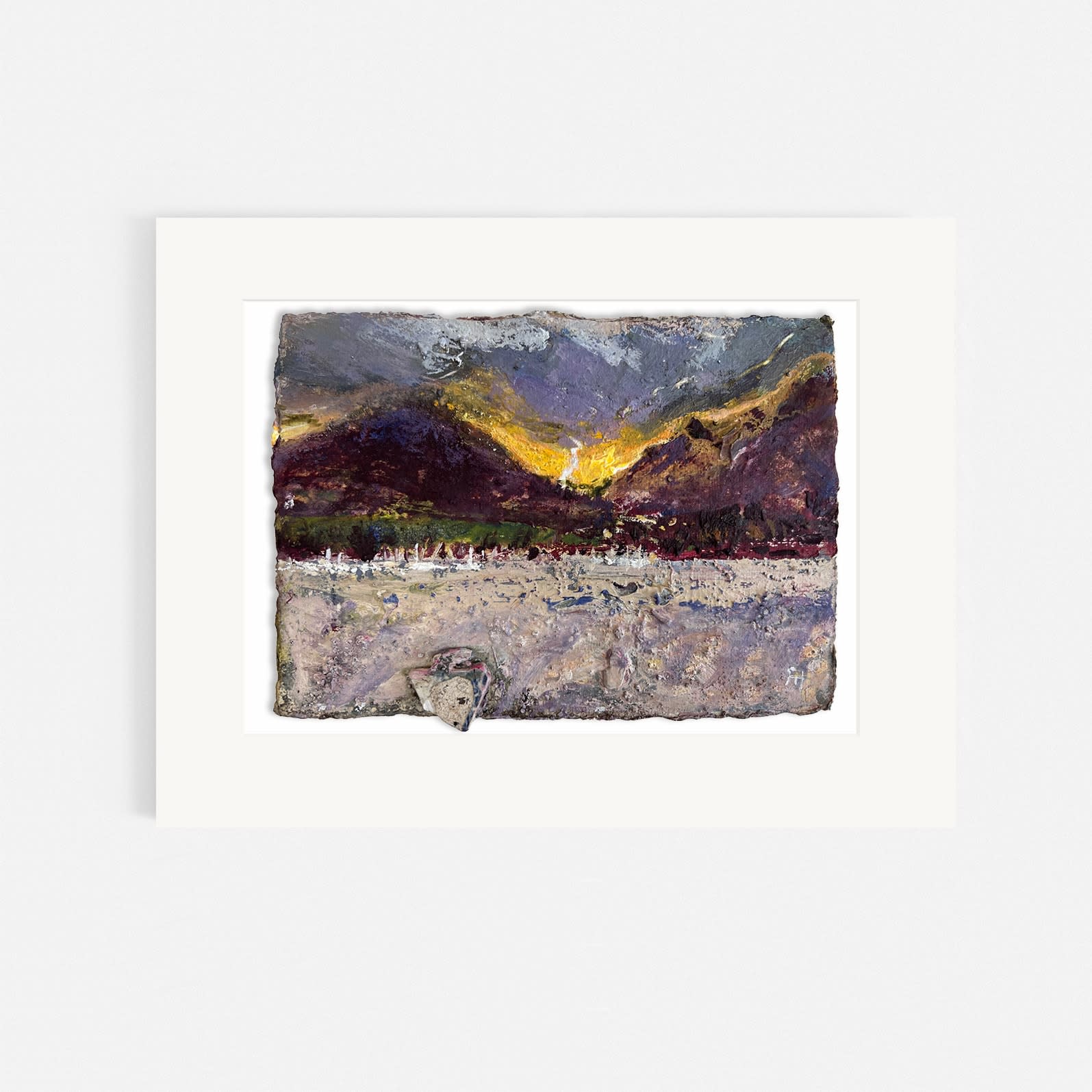 Frances Hatch RWS, Momentary Sunlight Over Coppermines Valley. Coniston Water, Cumbria.