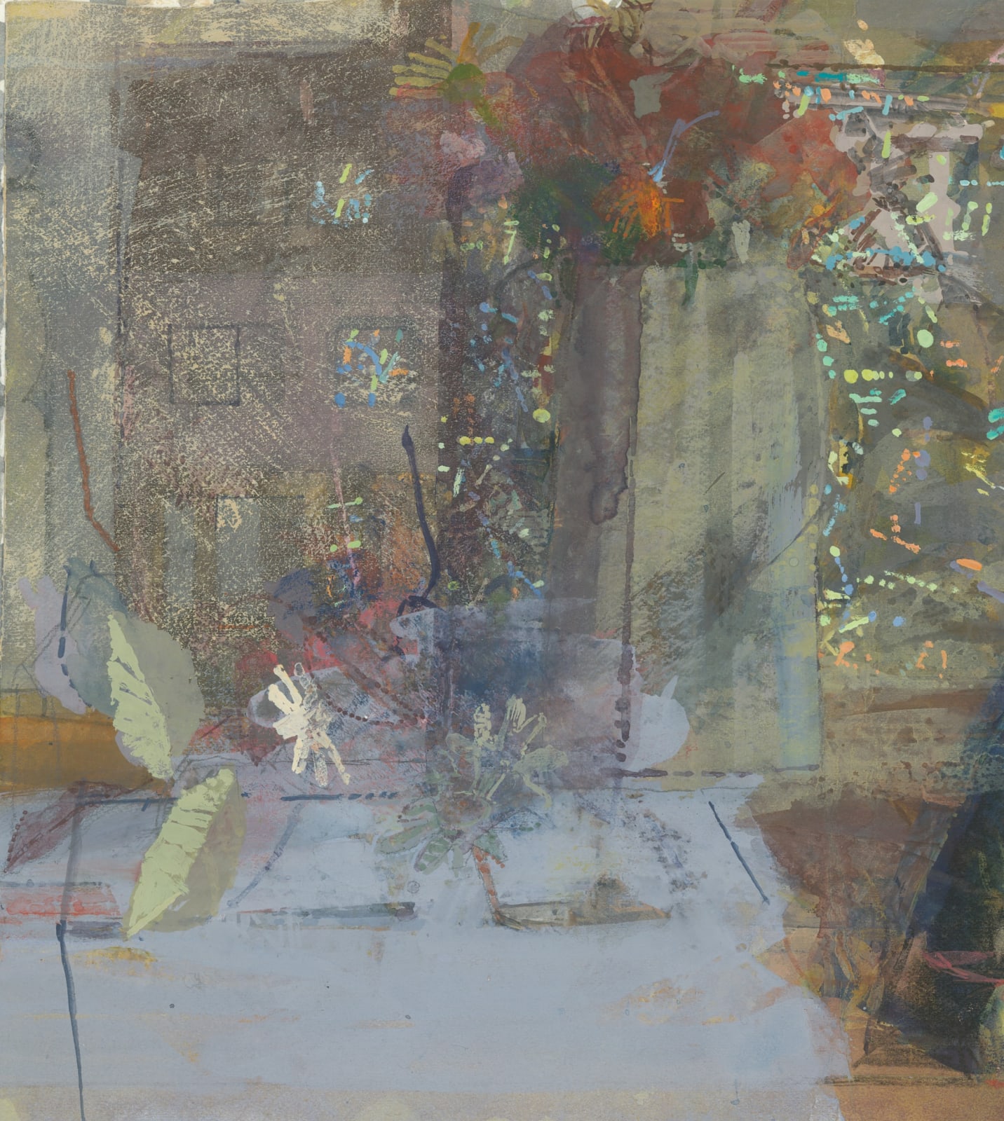 Paul Newland RWS, Large Jug, Dolls' House, Leaves