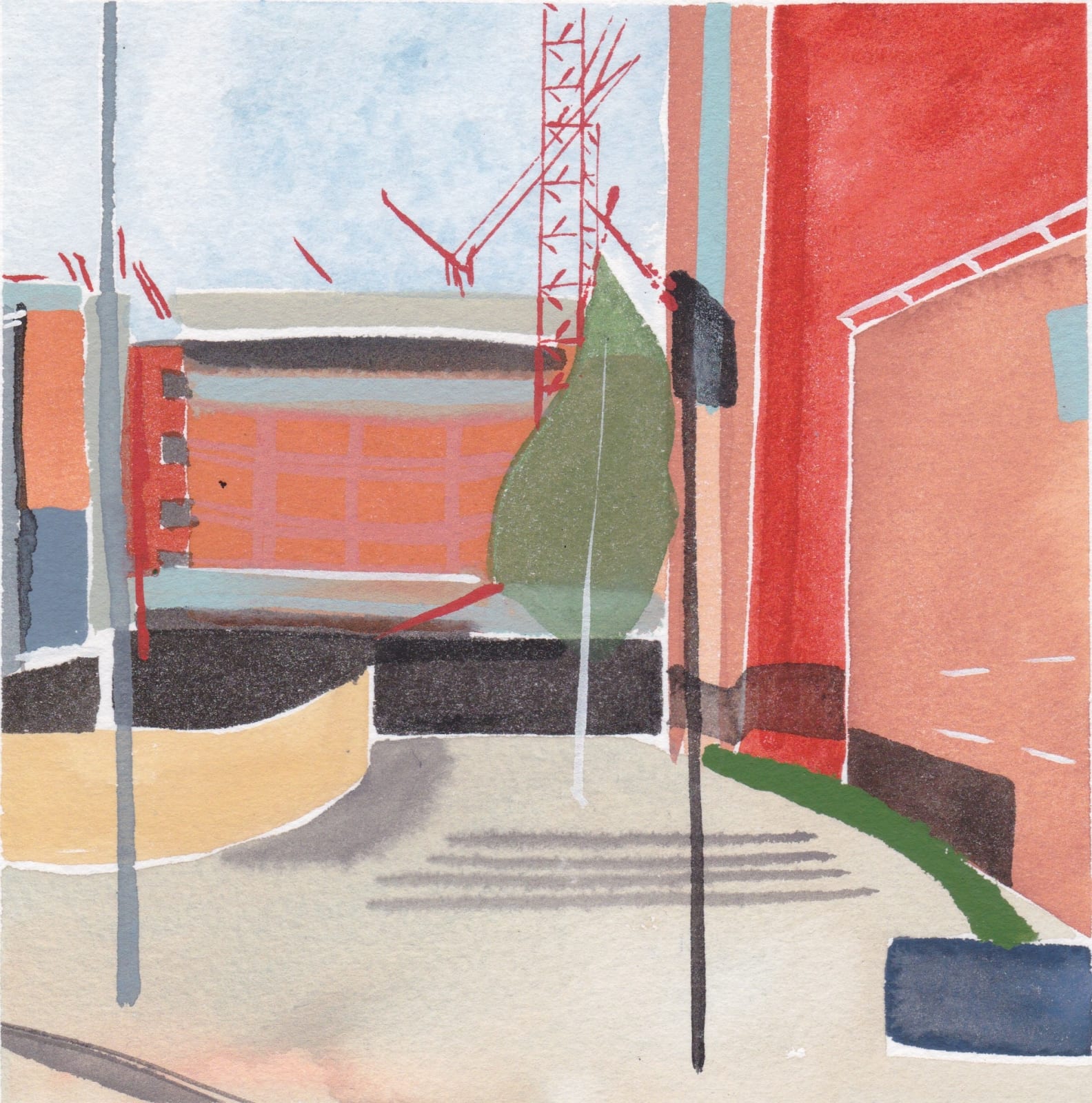 Chloe Fremantle RWS, BBC TV Centre 1