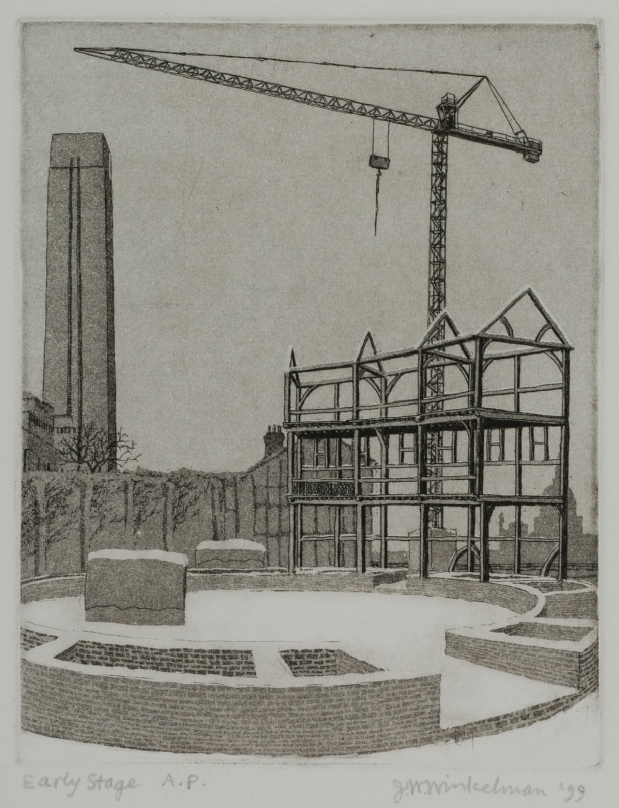 Joseph Winkelman PPRE Hon. RWS, Early Stage