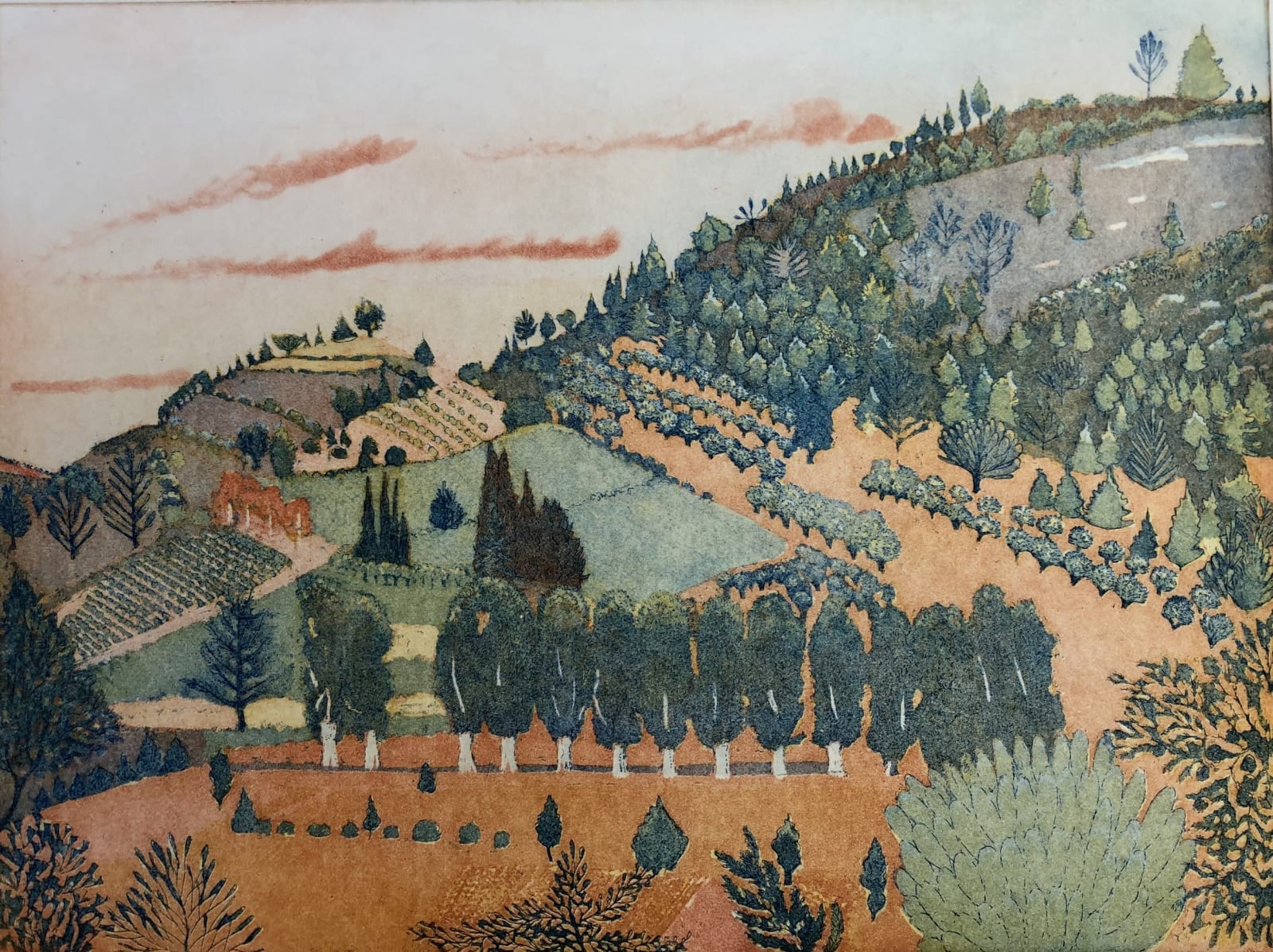 Karen Keogh RE, The Parade of the Plane Trees