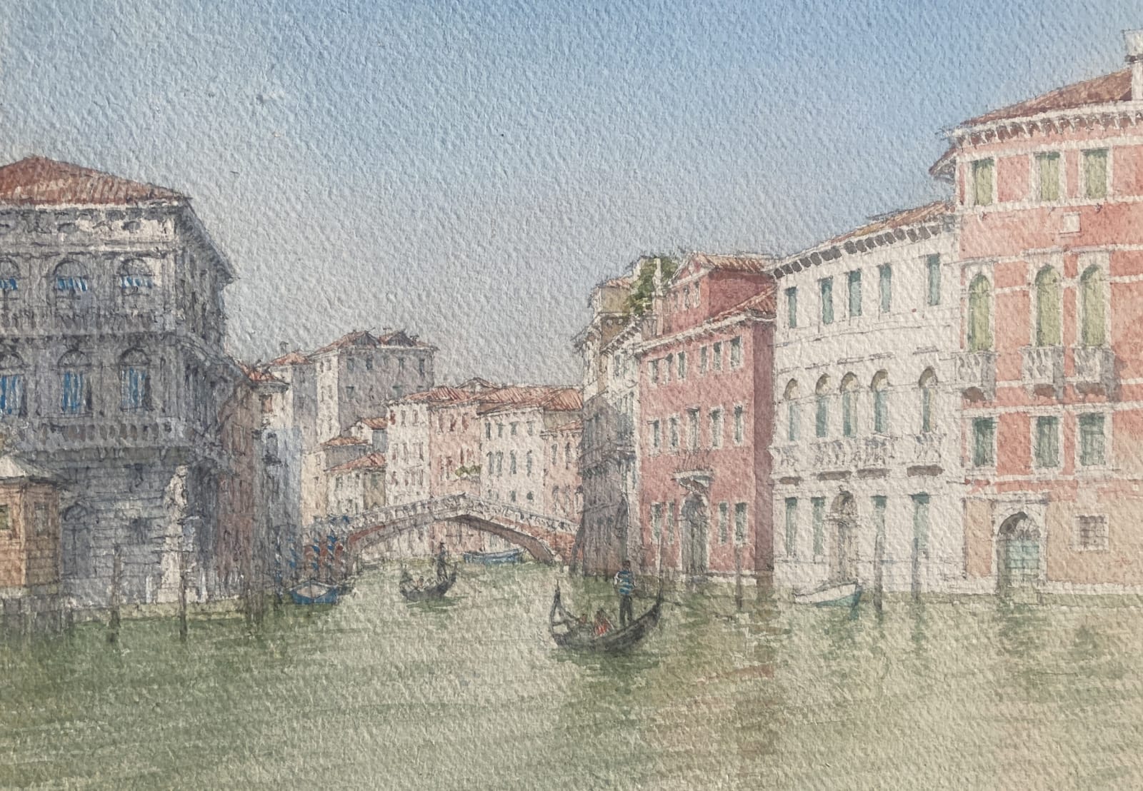 Dennis Roxby Bott RWS, Across the Grand Canal