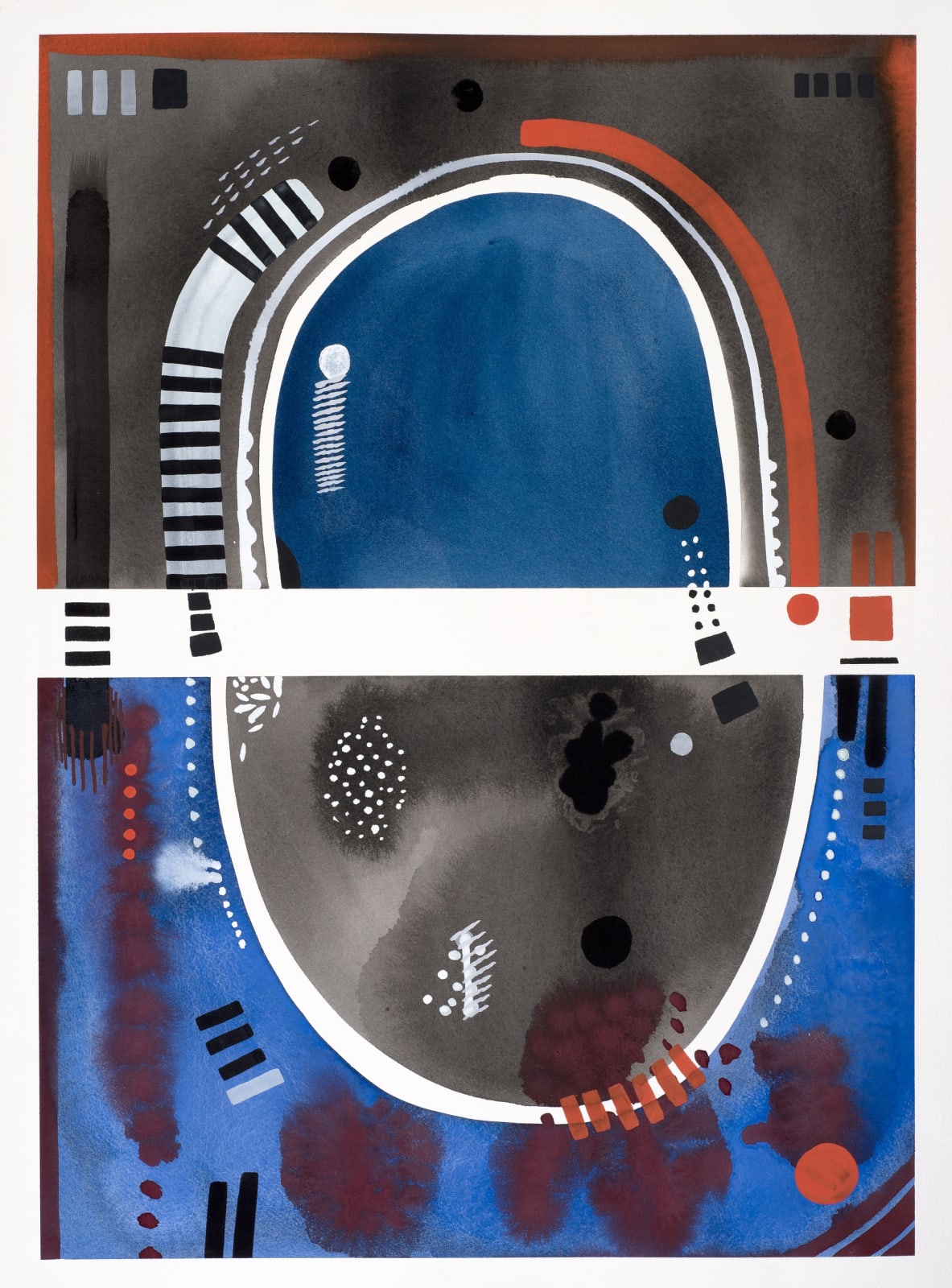 Chloe Fremantle RWS, Contemplations & Divisions: Black and Blue