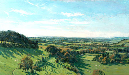 John Doyle Hon. RWS, The Weald From Farthing Corner