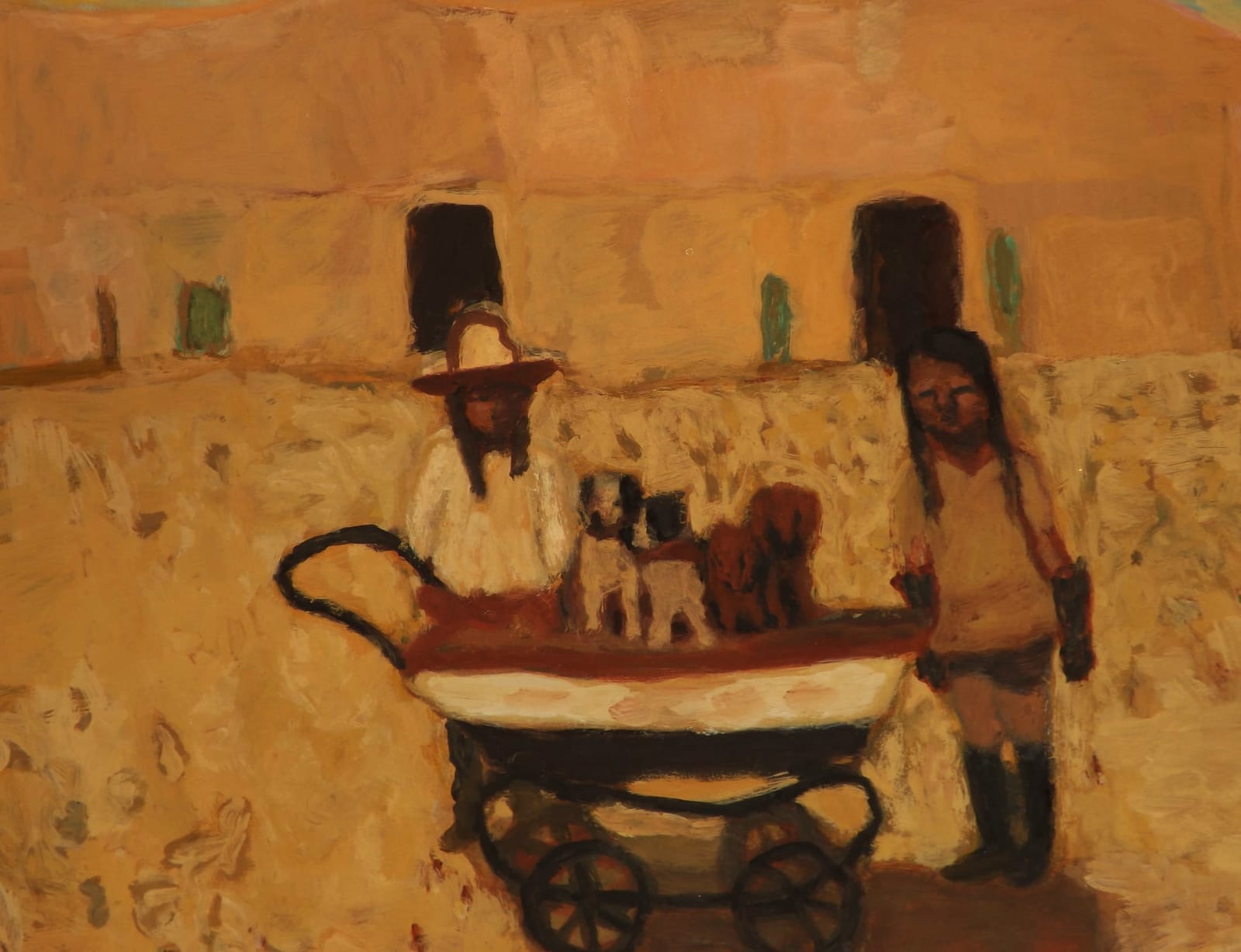 Bridget Moore RWS, Sunny Dogs