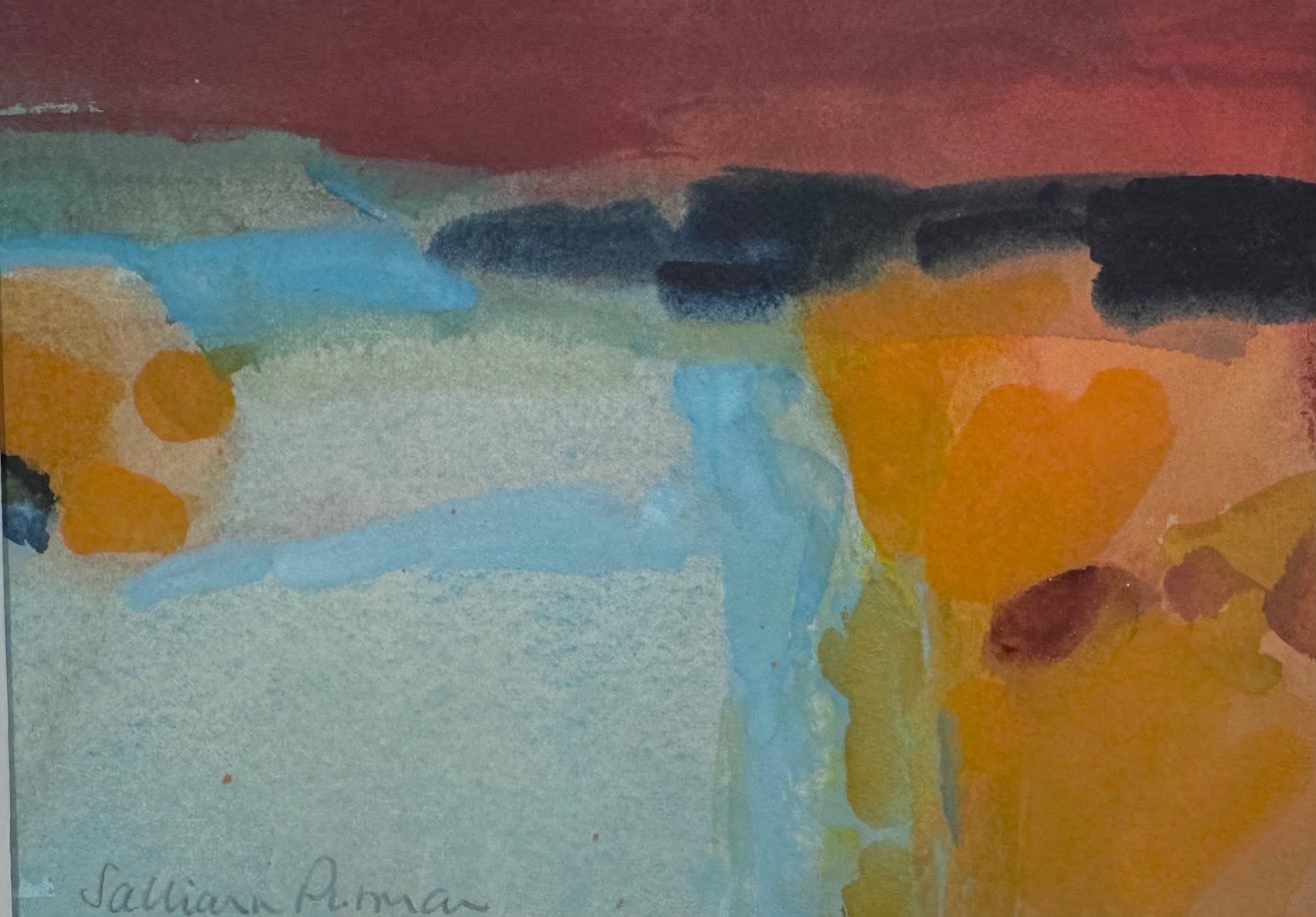 Salliann Putman RWS, Two White Fields