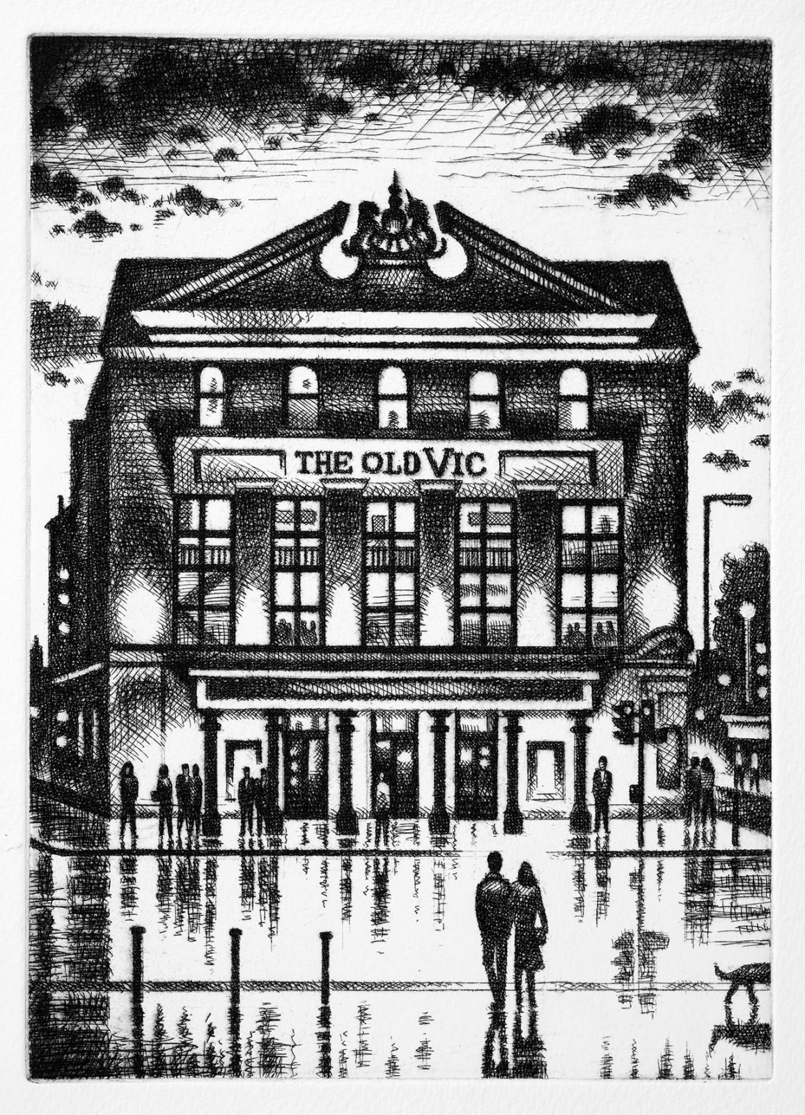 John Duffin RWS RE, The Old Vic Dusk