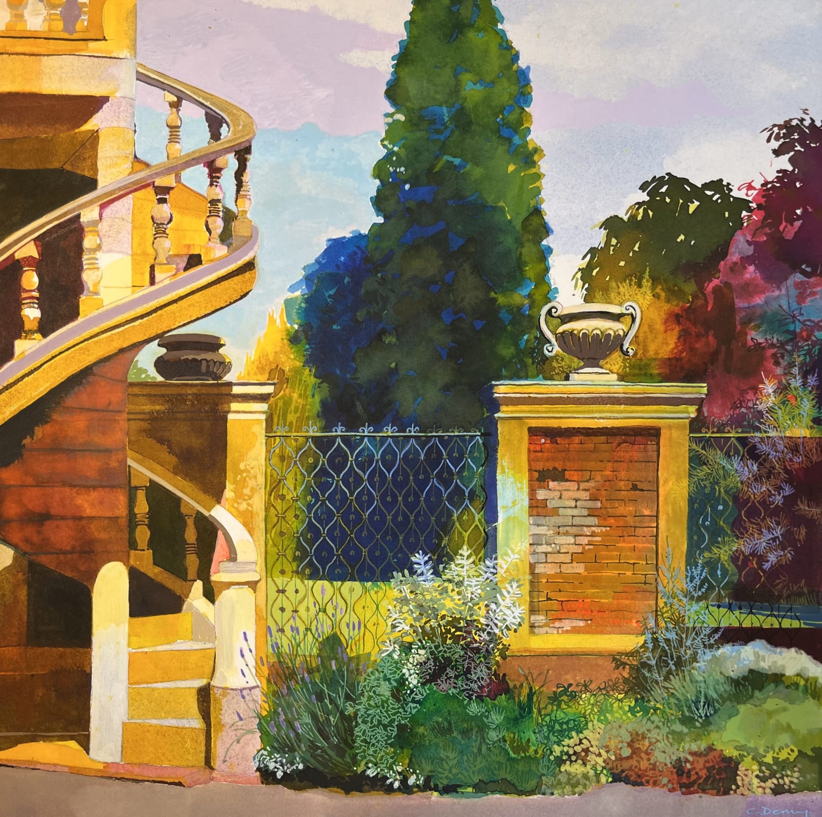 Claire Denny RWS, Castle Ashby Garden, 2025